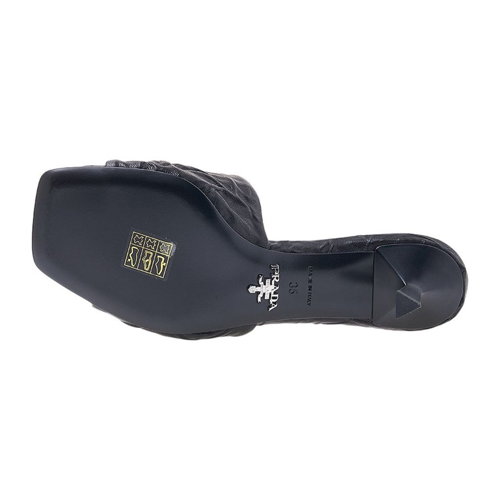 Prada o1la1rc1a0724 Heeled Sandals in Black Size US 8.5 / IT 38.5 - 4 Thumbnail