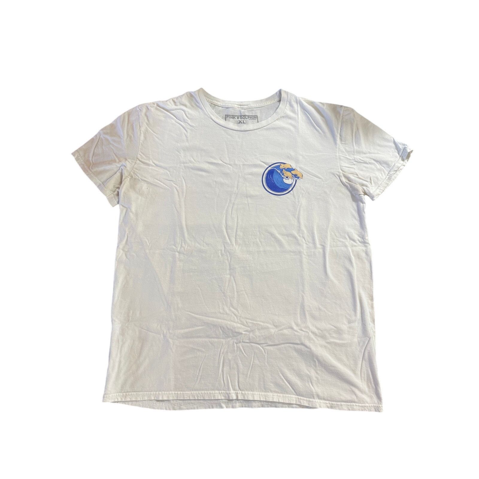 Pink Dolphin Pink Dolphin Clothing Tee Men's XL White Wave Vintage Size US XL / EU 56 / 4 - 1 Thumbnail