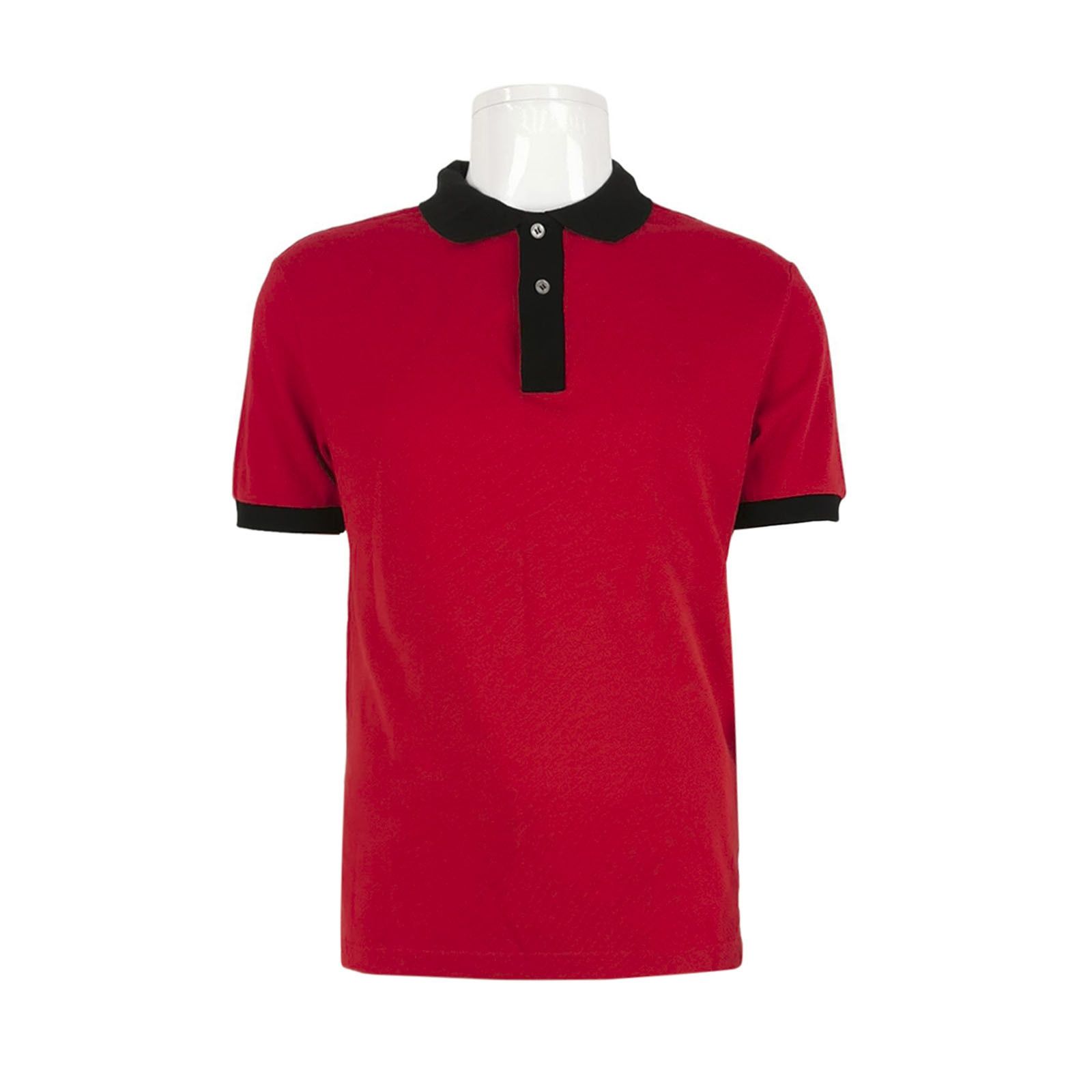 Prada Prada Men's Color-Block Collar Cotton Polo M Size US XL / EU 56 / 4 - 1 Thumbnail