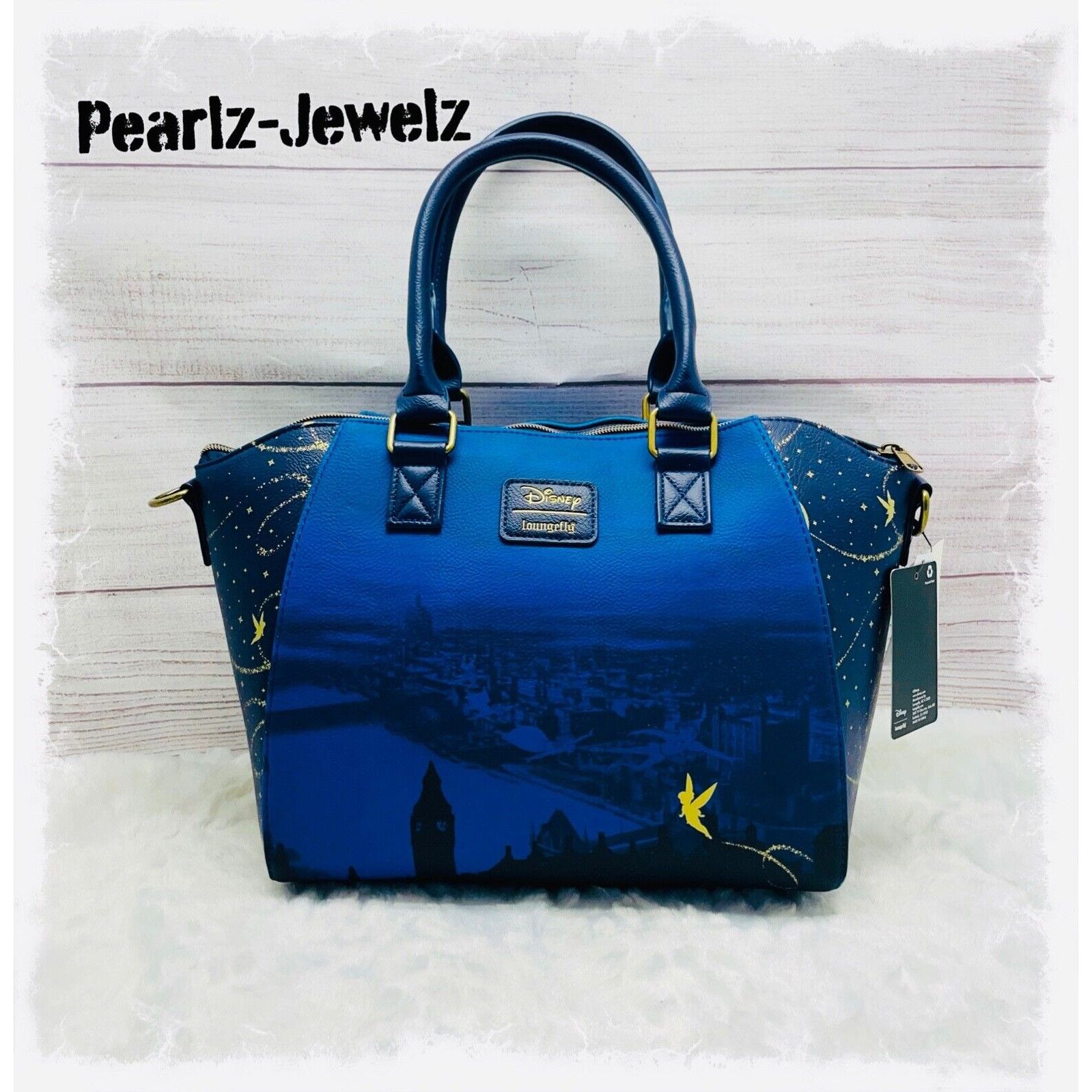 Disney Loungefly Disney Peter Pan Night Sky Satchel Bag Crossbody P