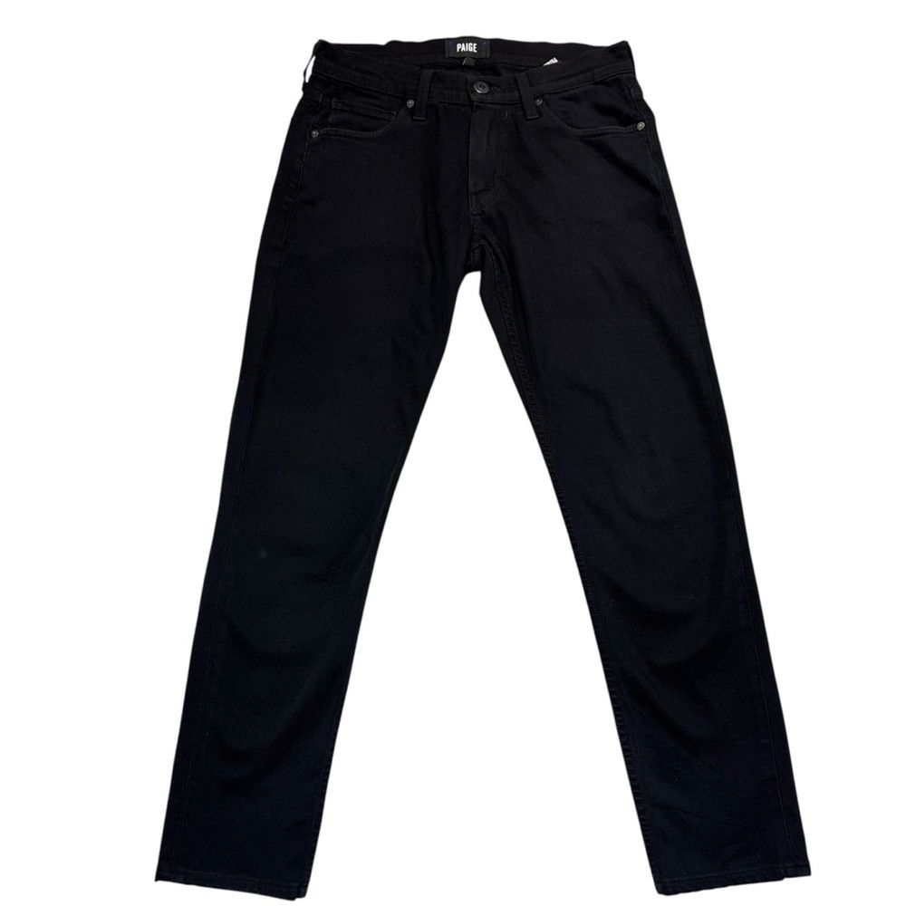 Paige PAIGE Croft Jeans in Black Shadow Size 29 Size US 29 - 2 Thumbnail