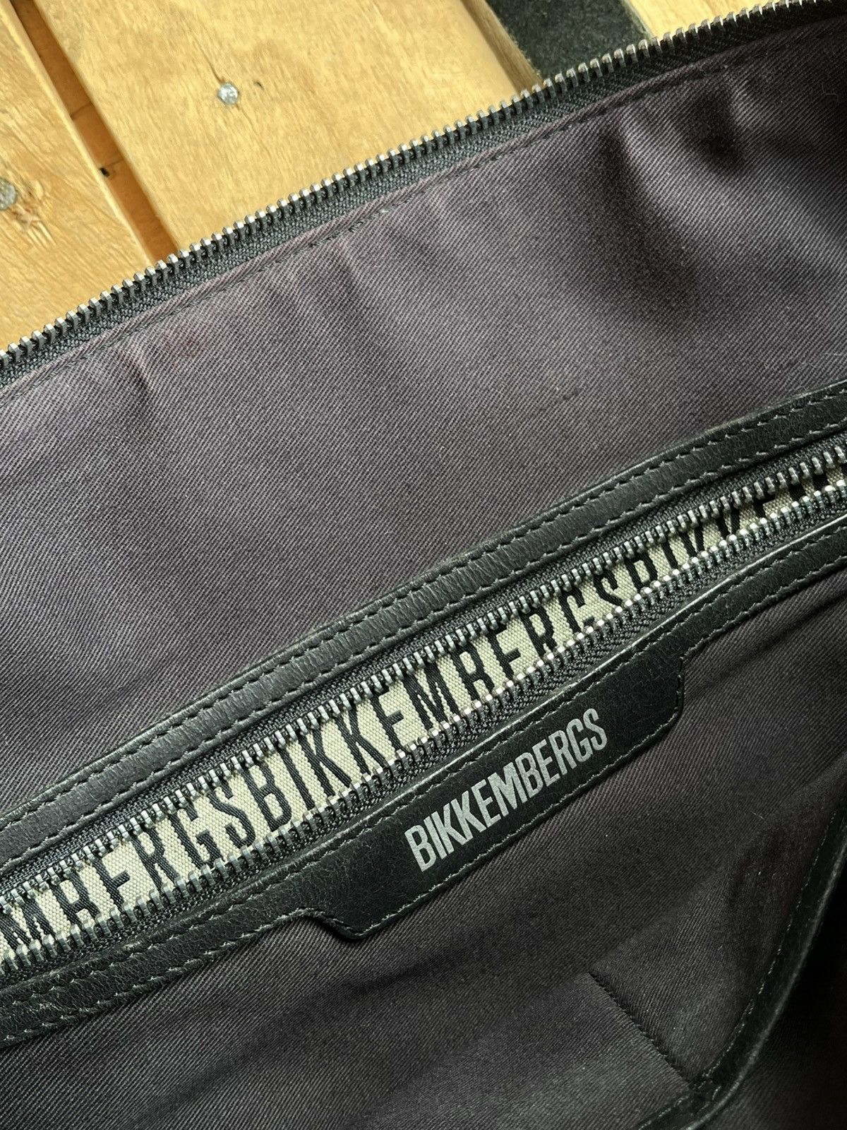 Dirk Bikkembergs Vintage Bikkembergs Leather Strap Canvas 2-way Briefcase Size ONE SIZE - 10 Thumbnail