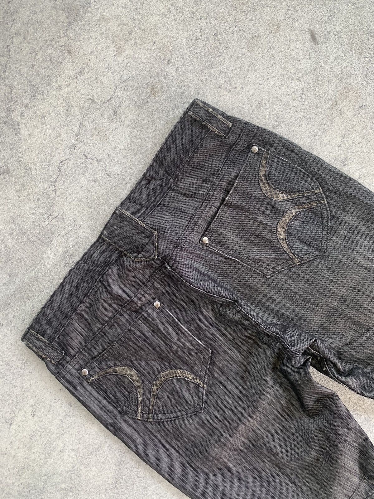 If Six Was Nine × Japanese Brand × Tornado Mart Takaiq japanese snake skin pocket pants Size US 32 / EU 48 - 4 Thumbnail