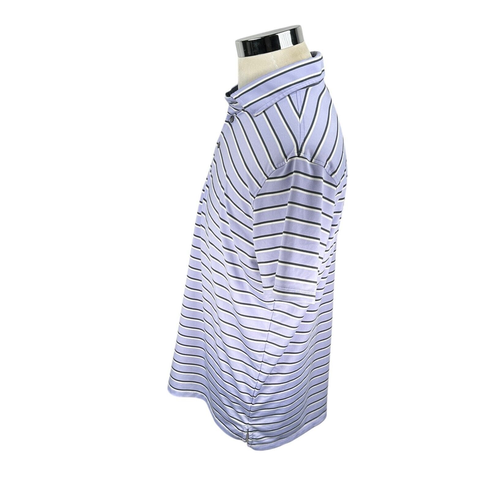 Other Greyson Polo Shirt Men’s Large Purple Black Striped Golf Size US L / EU 52-54 / 3 - 4 Thumbnail