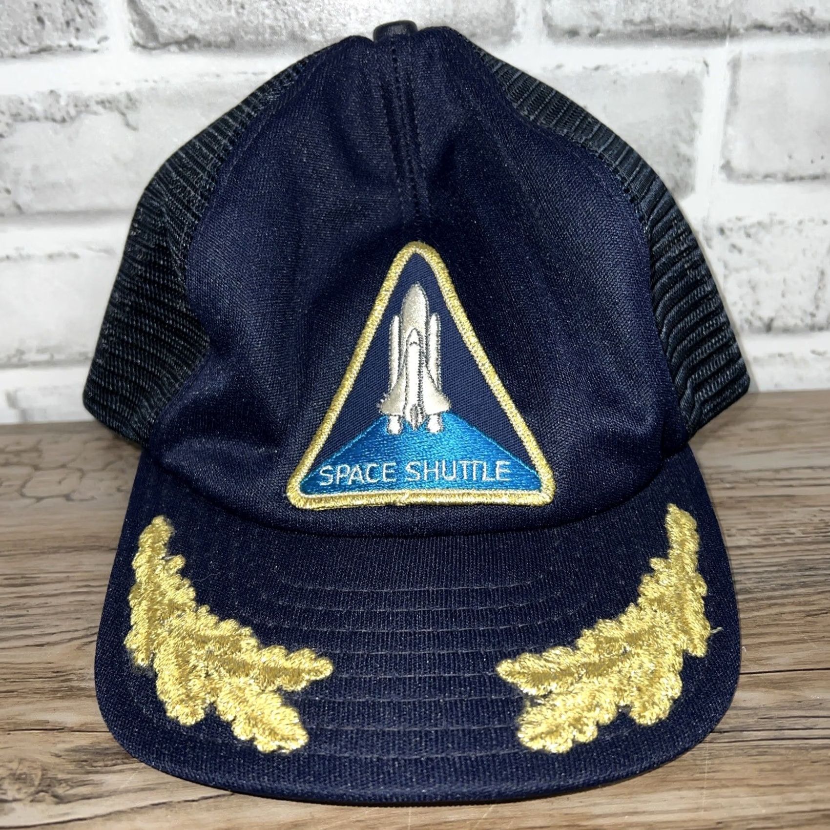 Vintage VINTAGE Space Shuttle Snap Back Hat Mens One Size Blue Snapback Space Mens Size ONE SIZE - 2 Thumbnail