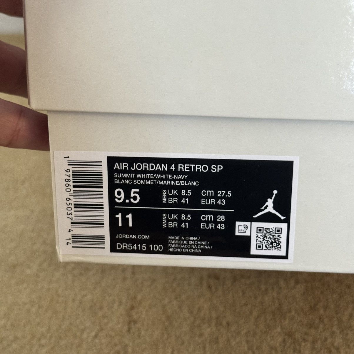 Jordan Brand Air Jordan 4 Nike SB Navy UK8.5/US9.5 Size US 9.5 / EU 42-43 - 9 Thumbnail