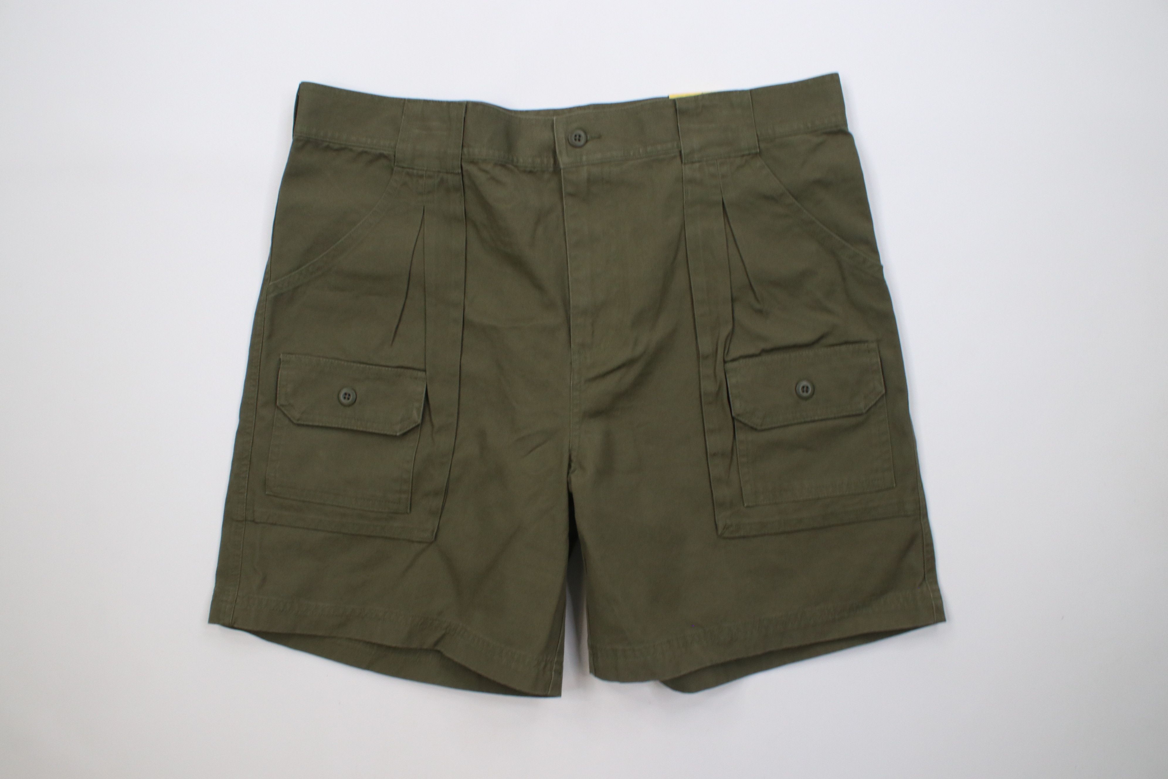 Cabelas Deadstock Vintage Y2K Cabelas Utility Cargo Shorts Olive Size US 36 / EU 52 - 1 Thumbnail