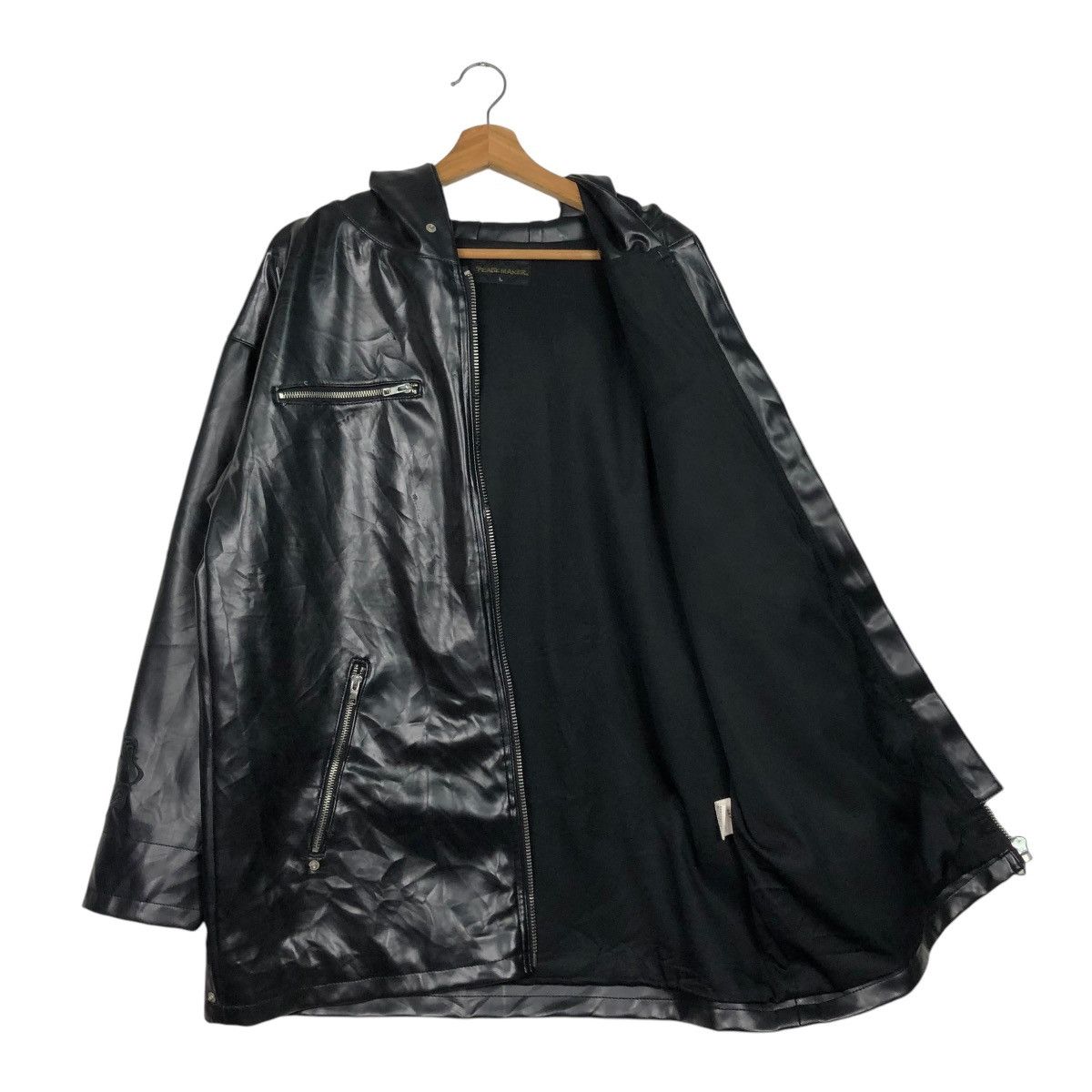 Hysteric Glamour 🔥VINTAGE BIKER LEATHER JACKET HOODIE PEACE MAKER Size US L / EU 52-54 / 3 - 17 Thumbnail
