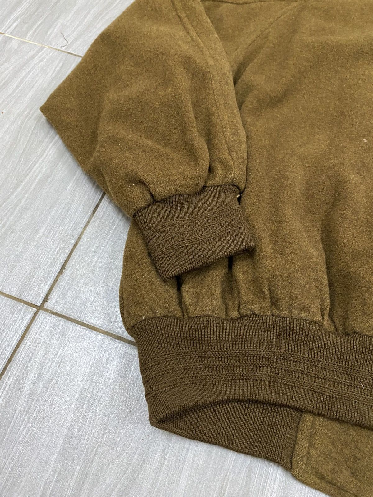 Vintage Vtg 80s Wool Cashmere Jacket Brown - Atelier Pie Monte Size US L / EU 52-54 / 3 - 9 Thumbnail