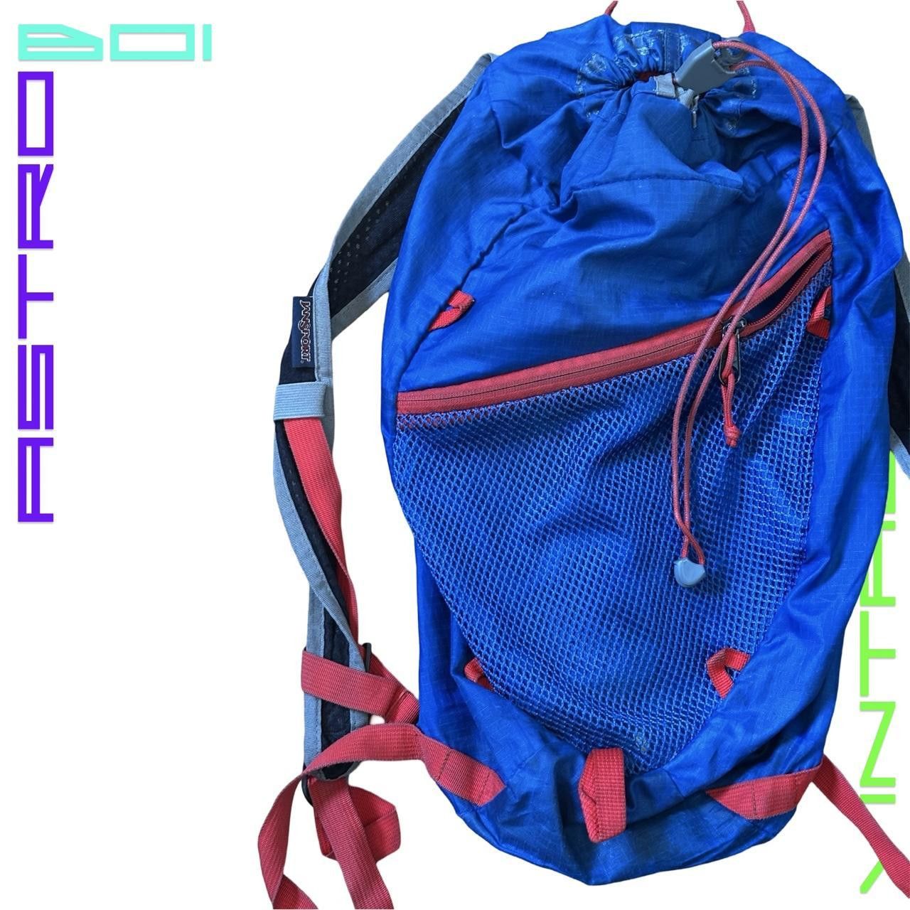 Jansport Jansport Blue Nylon Racing Mini Backpack Size ONE SIZE - 2 Thumbnail