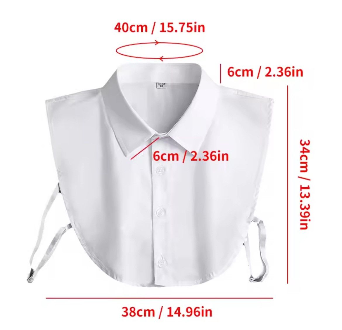 Japanese Brand Fake Collar Half Shirt Size ONE SIZE - 4 Thumbnail