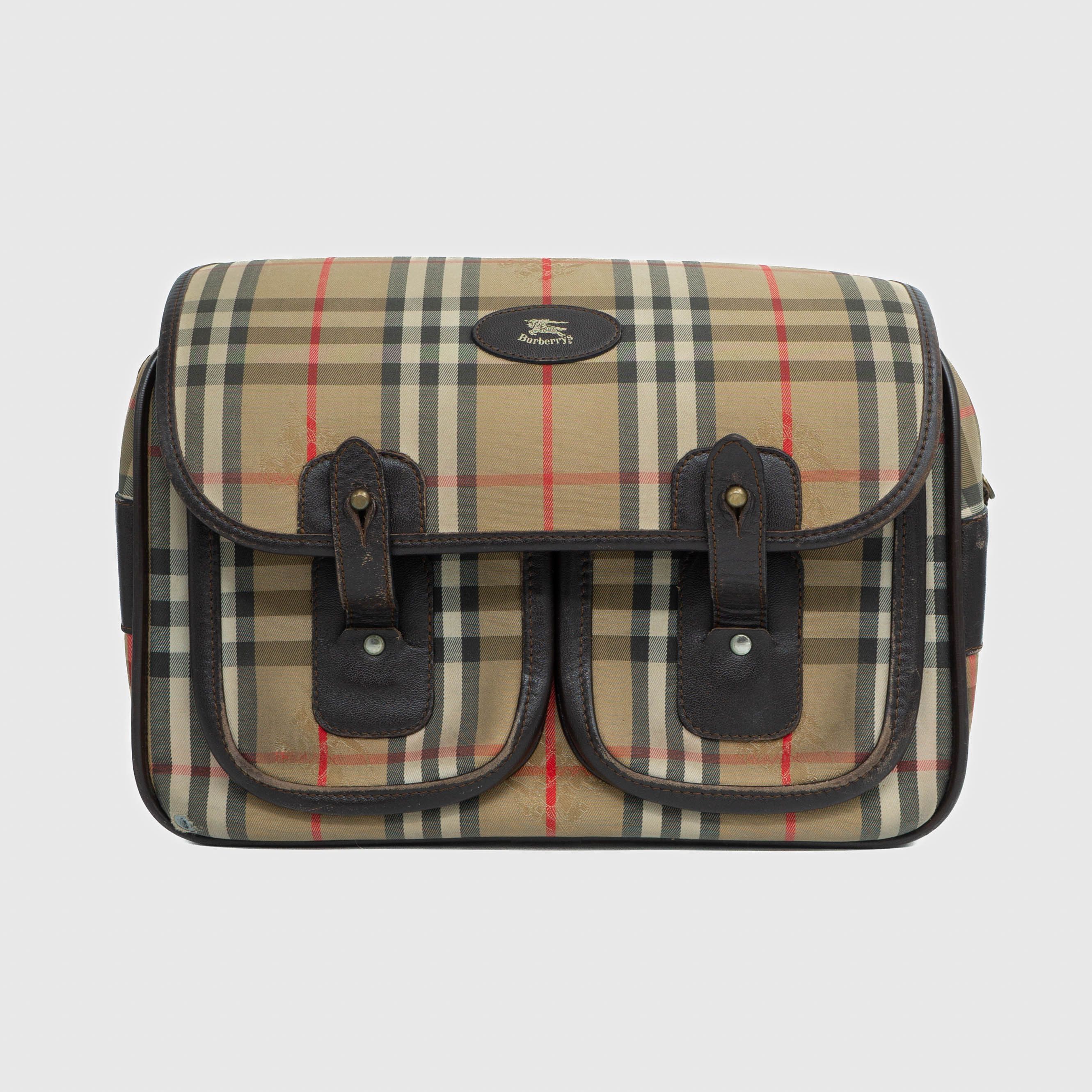 Burberry BURBERRY Check Monogram Camera Bag Crossbody Vintage 90s 00s Size ONE SIZE - 2 Thumbnail