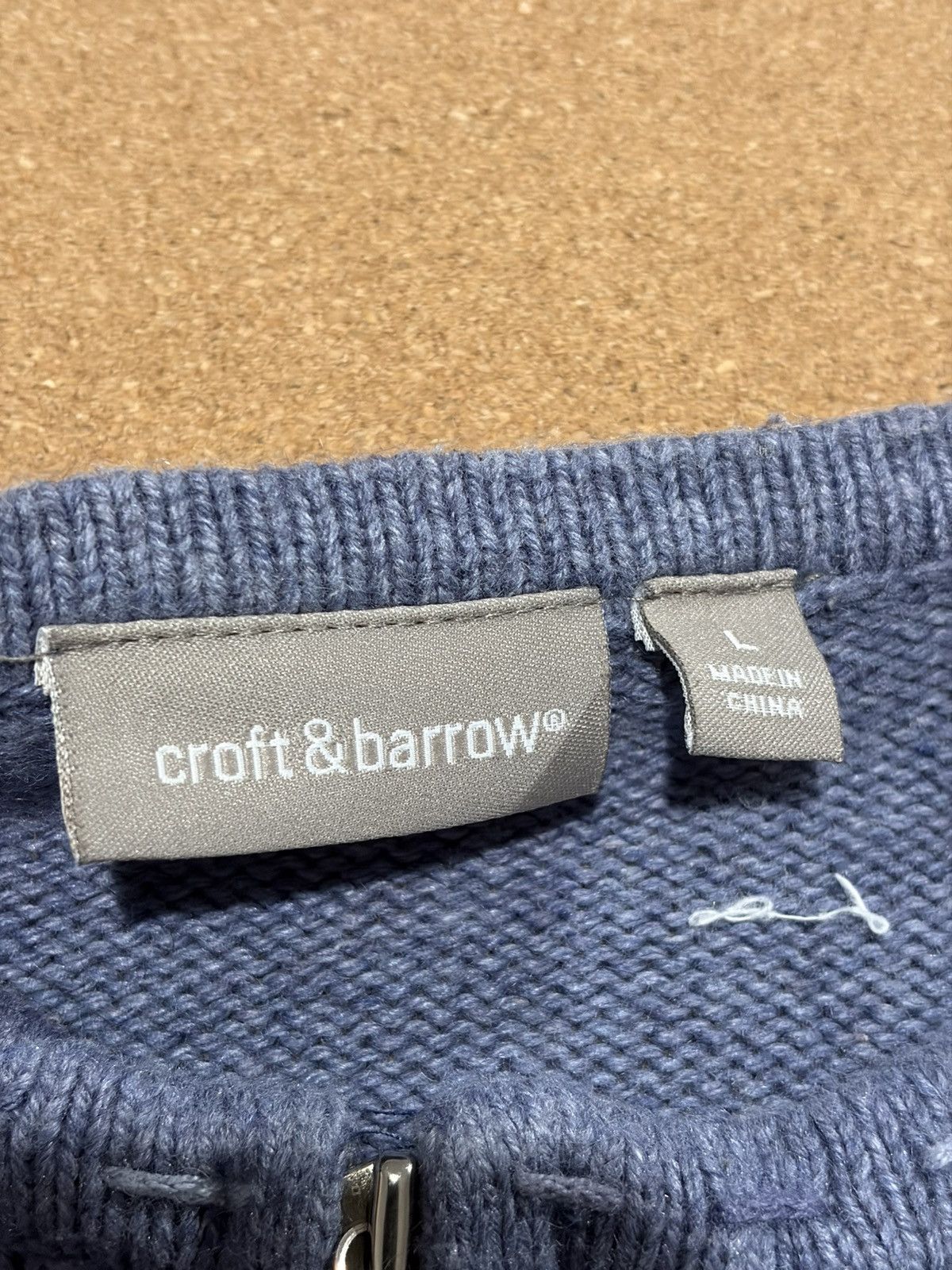Croft & Barrow Croft & Barrow Sweater Snowflake Holiday Beaded Zip Cardigan Size L / US 10 / IT 46 - 7 Thumbnail