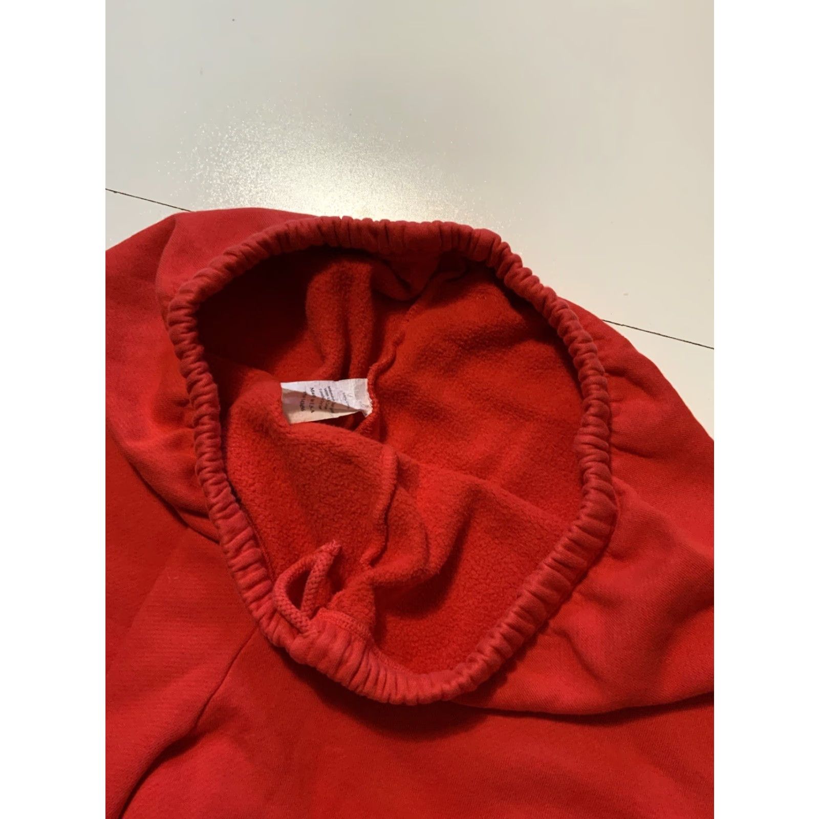 Vintage VINTAGE Red Made In USA Blank Fleece Drawstring Heavyweight Jogger Sweatpants Sz. S Mens Pants Sweatpants USA Heavyweight Fleece Jogger Drawstring S Size US 29 - 6 Thumbnail