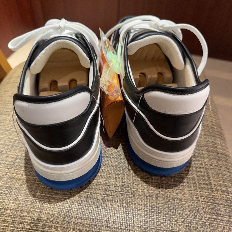 Louis Vuitton Louis Vuitton Trainer Black Blue Sneakers -2508 Size US 10.5 / EU 43-44 - 3 Thumbnail