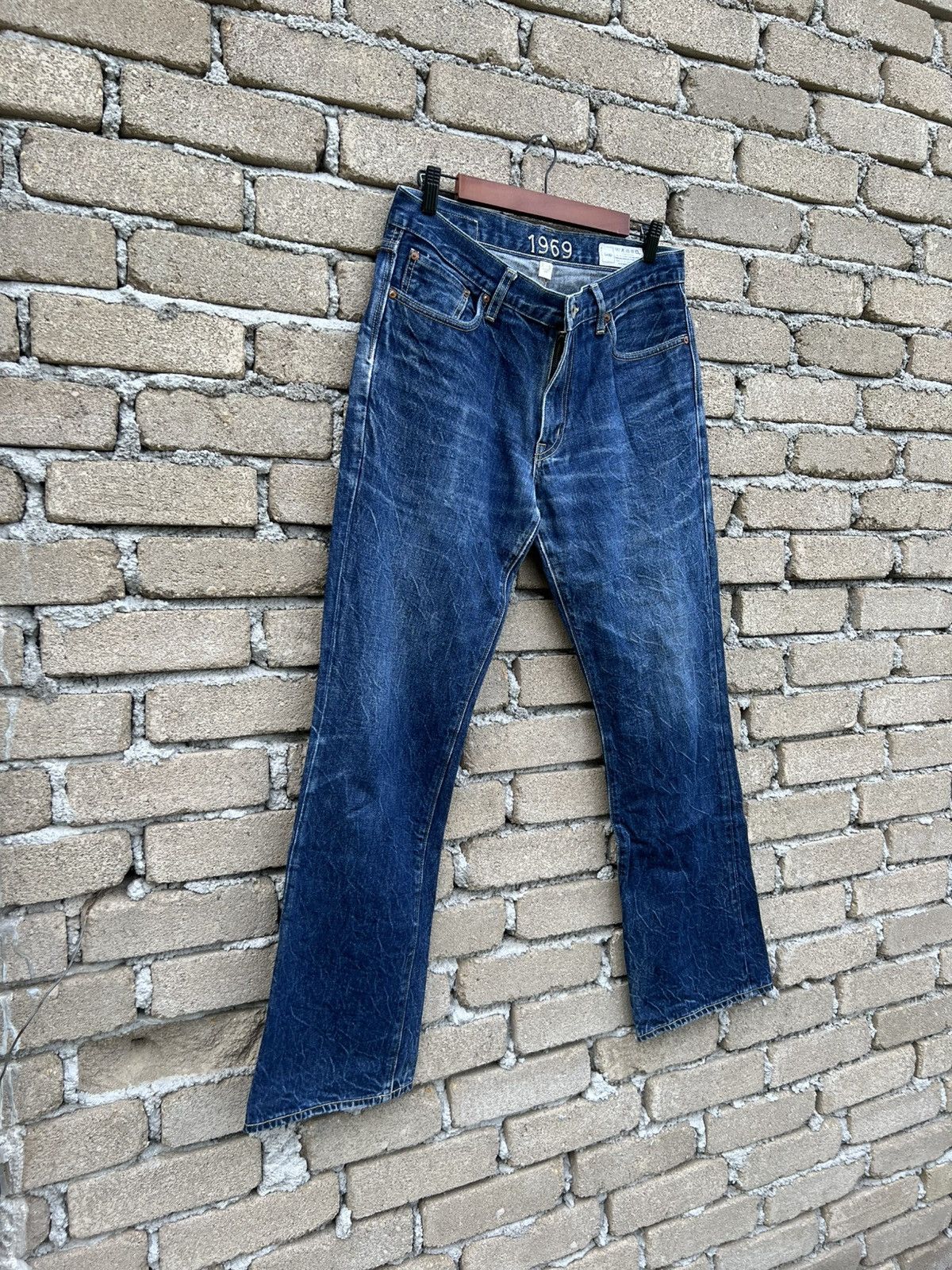 Gap GAP 1969 Denim Jeans Slim Fit Boot Waist 32-33" Size US 32 / EU 48 - 4 Thumbnail