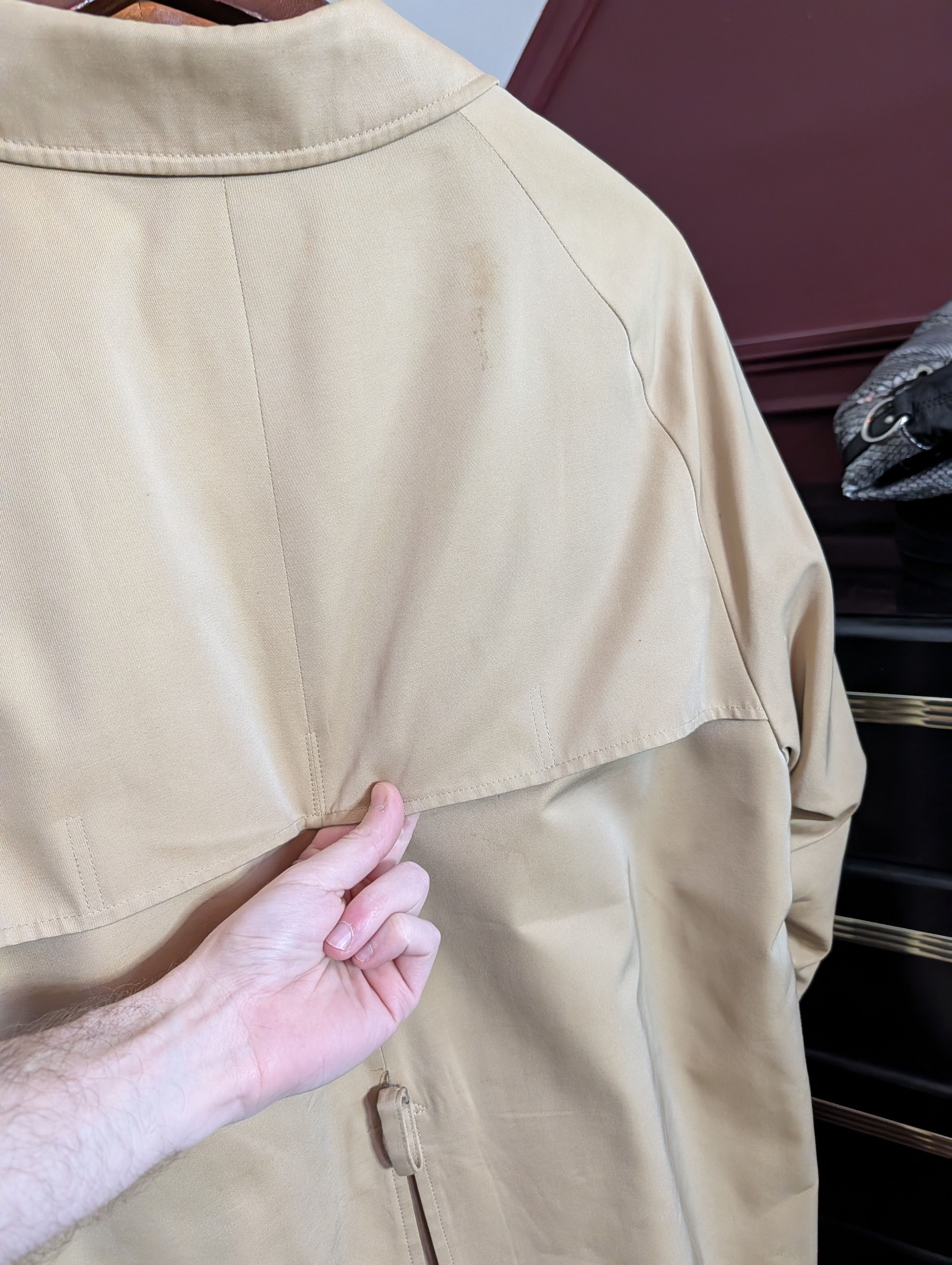Aquascutum Khaki for Barney's wool lined leather buckle trench coat Size US L / EU 52-54 / 3 - 9 Thumbnail