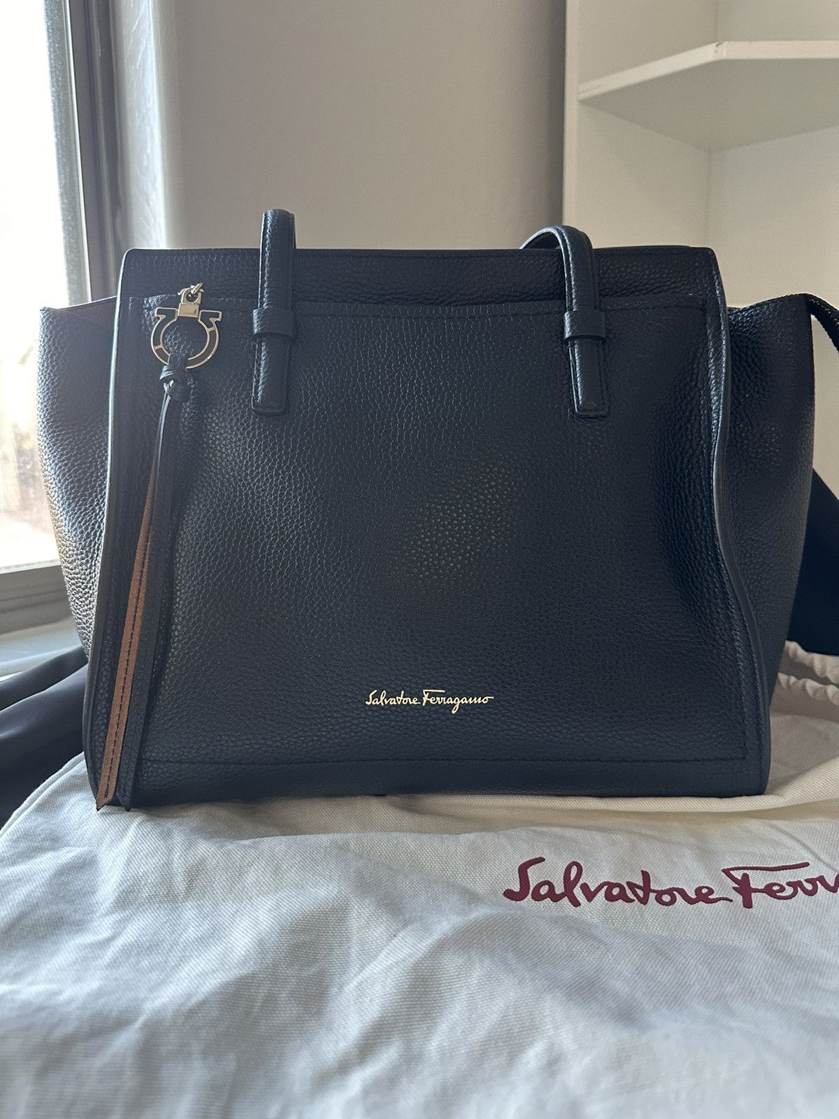 Salvatore Ferragamo Amy Gancini tote bag