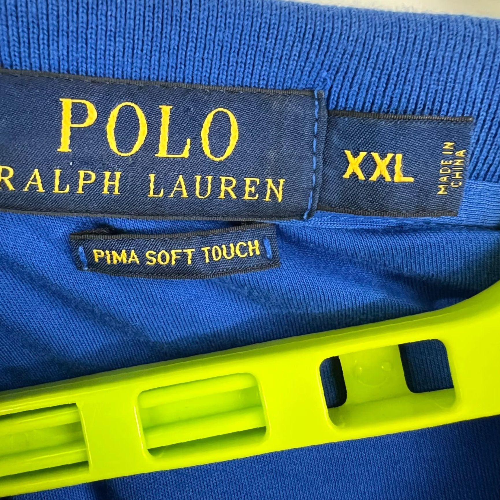 Ralph Lauren Ralph Lauren Pima Soft Touch Polo Shirt 2XL Mens Blue Short Sleeve Size US XXL / EU 58 / 5 - 4 Thumbnail