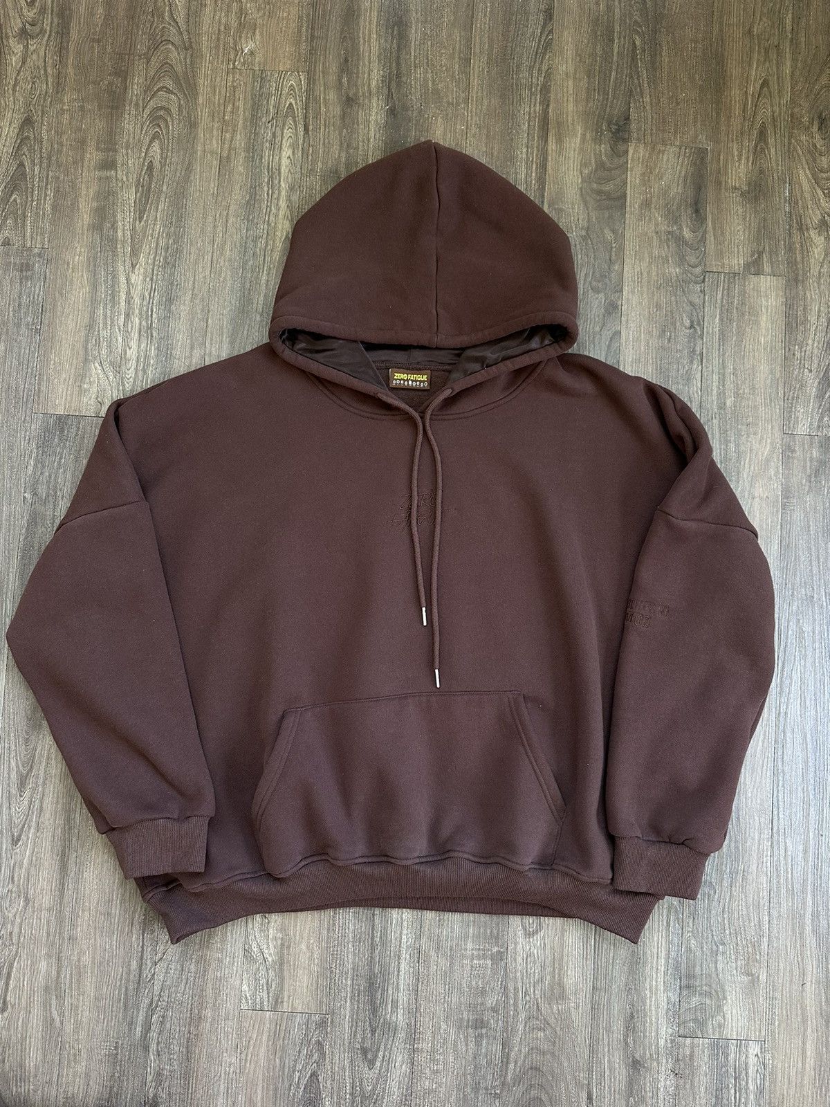image of Smino Zero Fatigue ‘Mocha’ Silk-Lined Hoodie in Brown, Men's (Size XL)