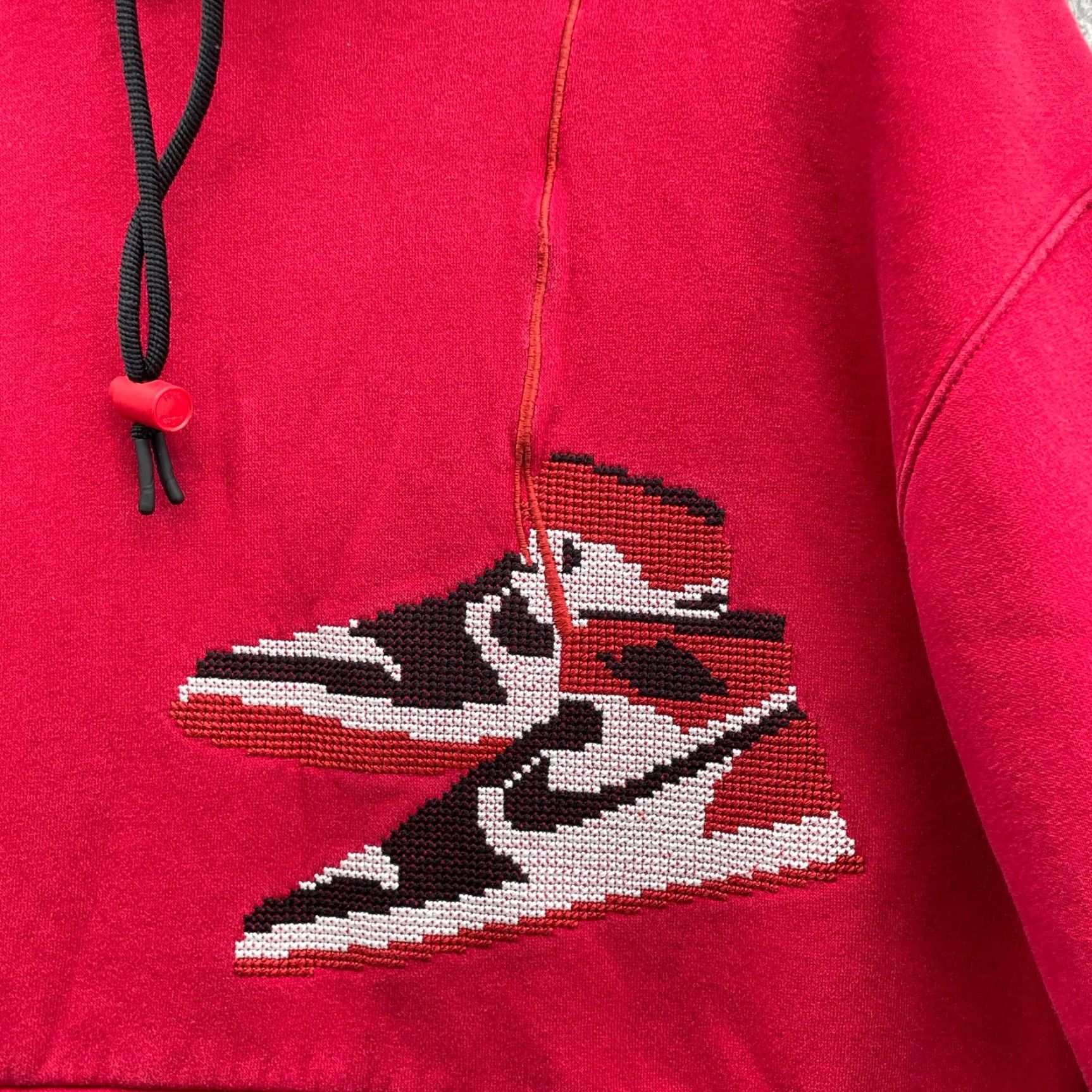 Nike Nike Jordan Air Jordan 1 Holiday Hoodie Men M Red Graphic Print Sportswear Hoodie Retro Christmas 90s Size US M / EU 48-50 / 2 - 4 Thumbnail