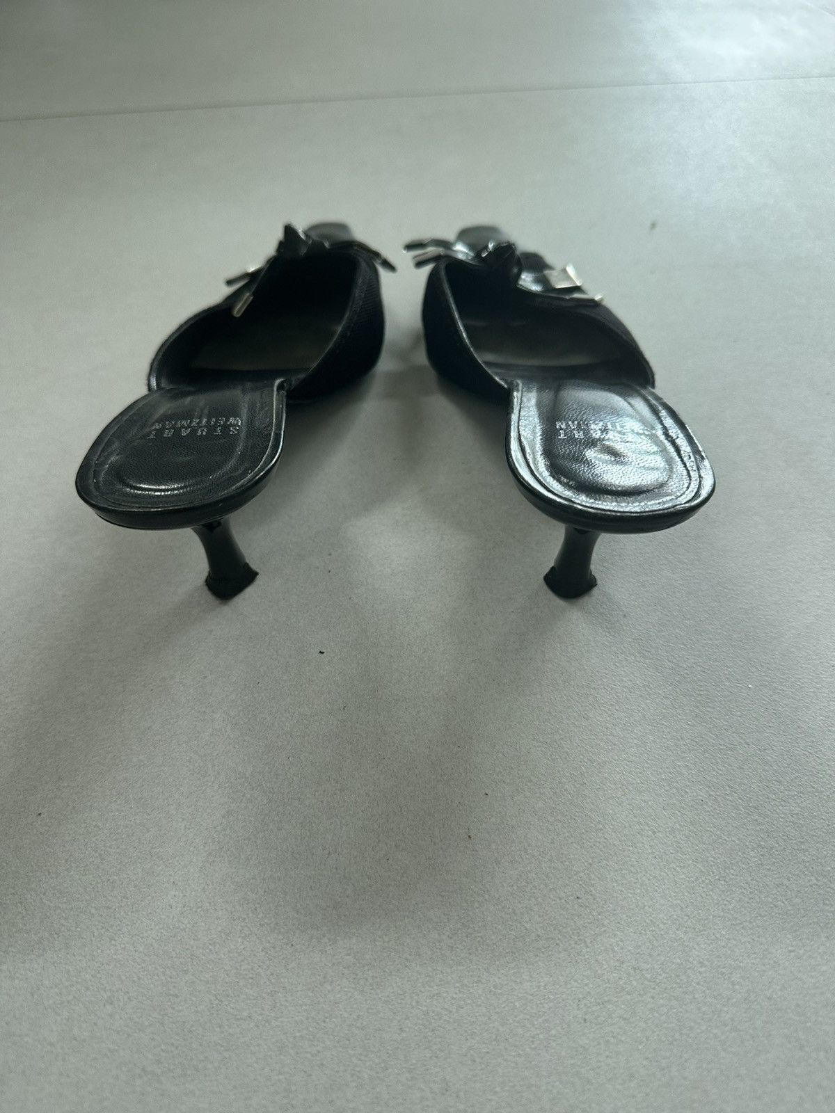 Stuart Weitzman Stuart Weitzman Black kitten Heel Sandal, Size 9 N Size US 9 / IT 39 - 4 Thumbnail