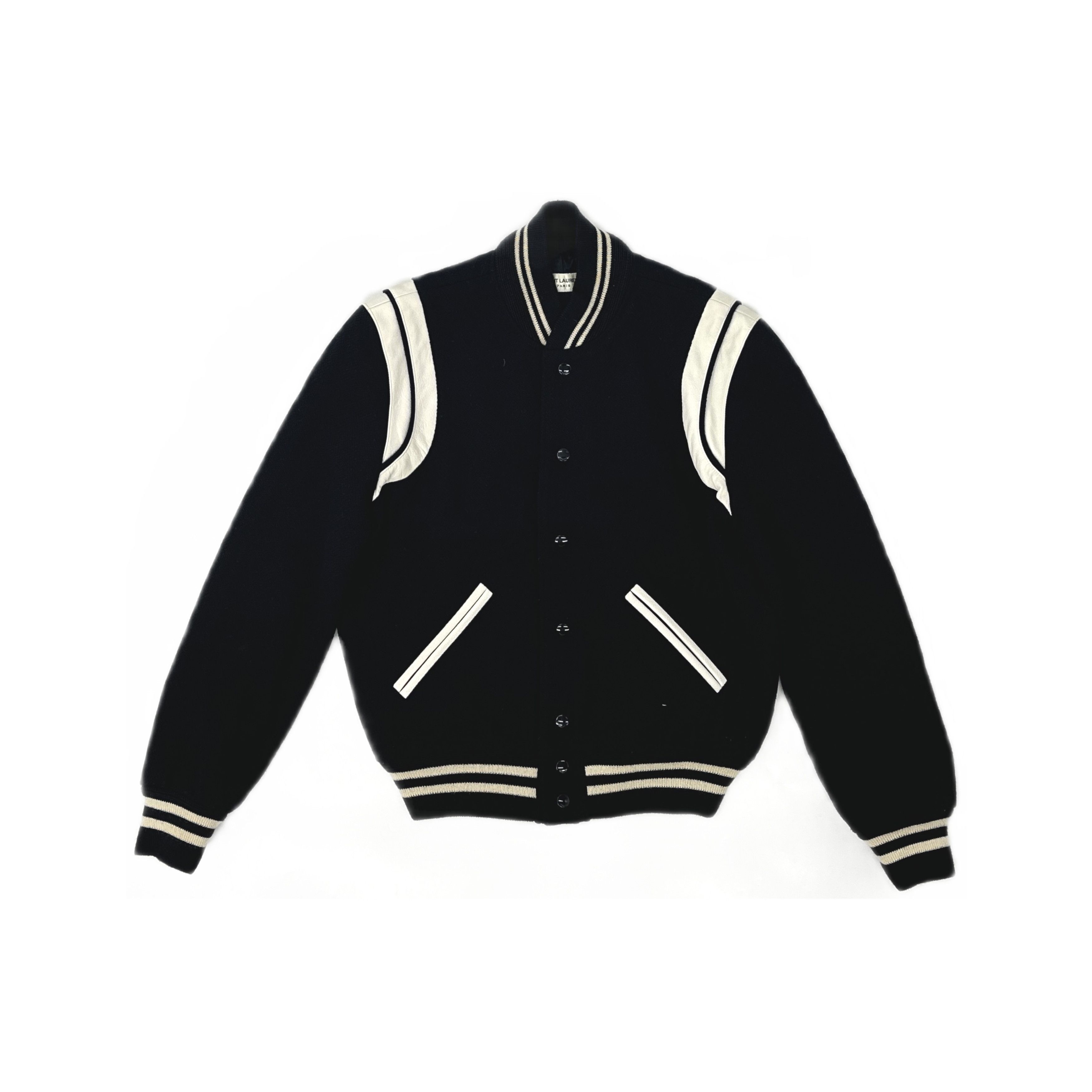 Saint Laurent Paris Saint Laurent Wool Varsity Jacket Size S Size US S / EU 44-46 / 1 - 1 Thumbnail