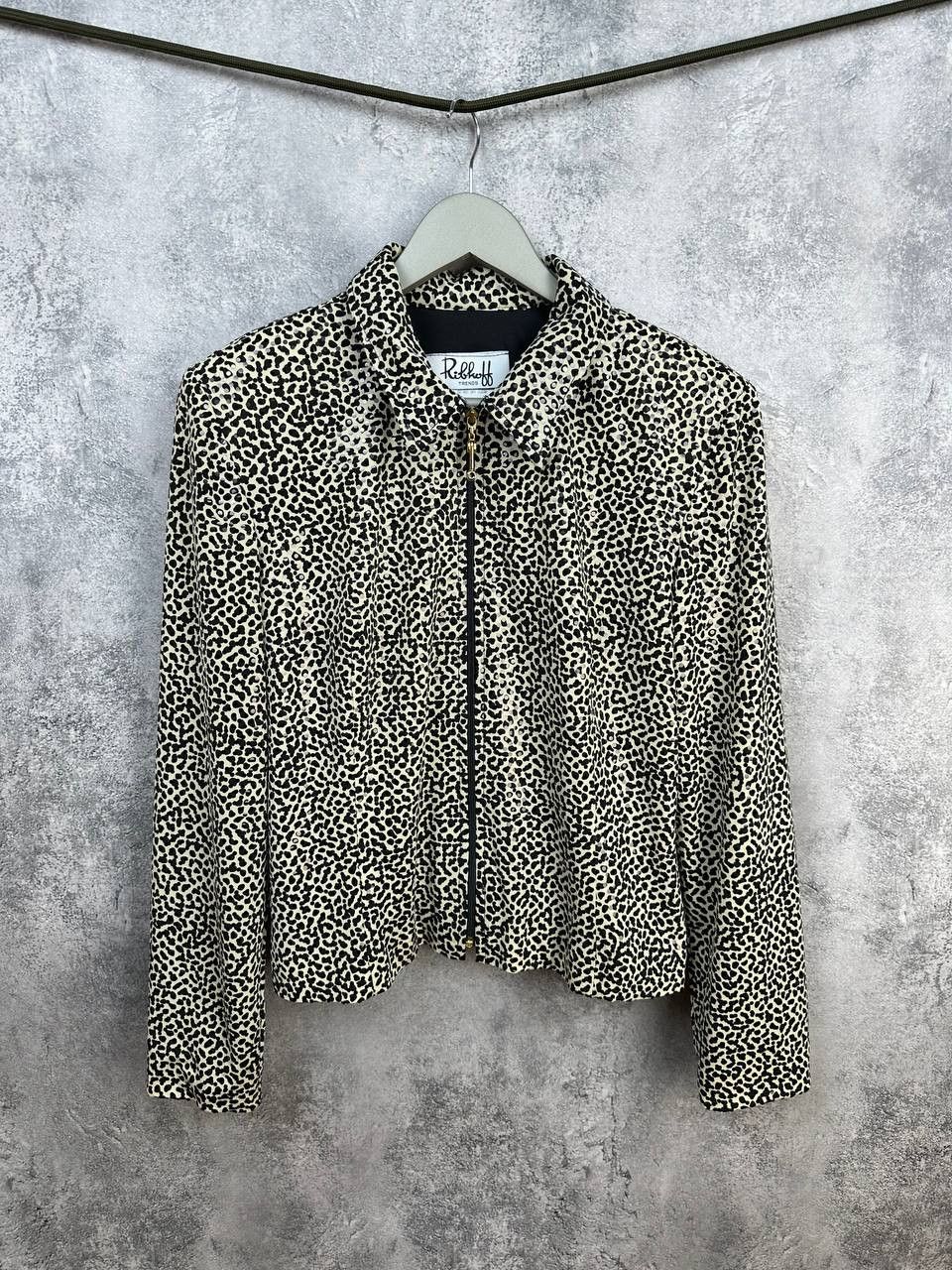 Joseph Ribkoff Joseph Ribkoff Leopard Sequin Full Zip Jacket Ribkoff Trends Size L / US 10 / IT 46 - 1 Thumbnail