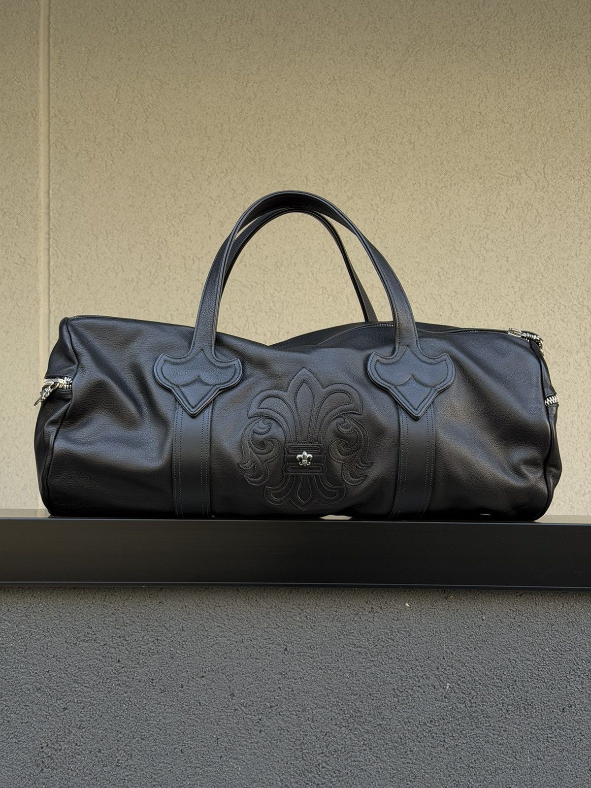 Chrome Hearts Chrome Hearts Fleur Patch Black Duffle Bag Size ONE SIZE - 1 Thumbnail