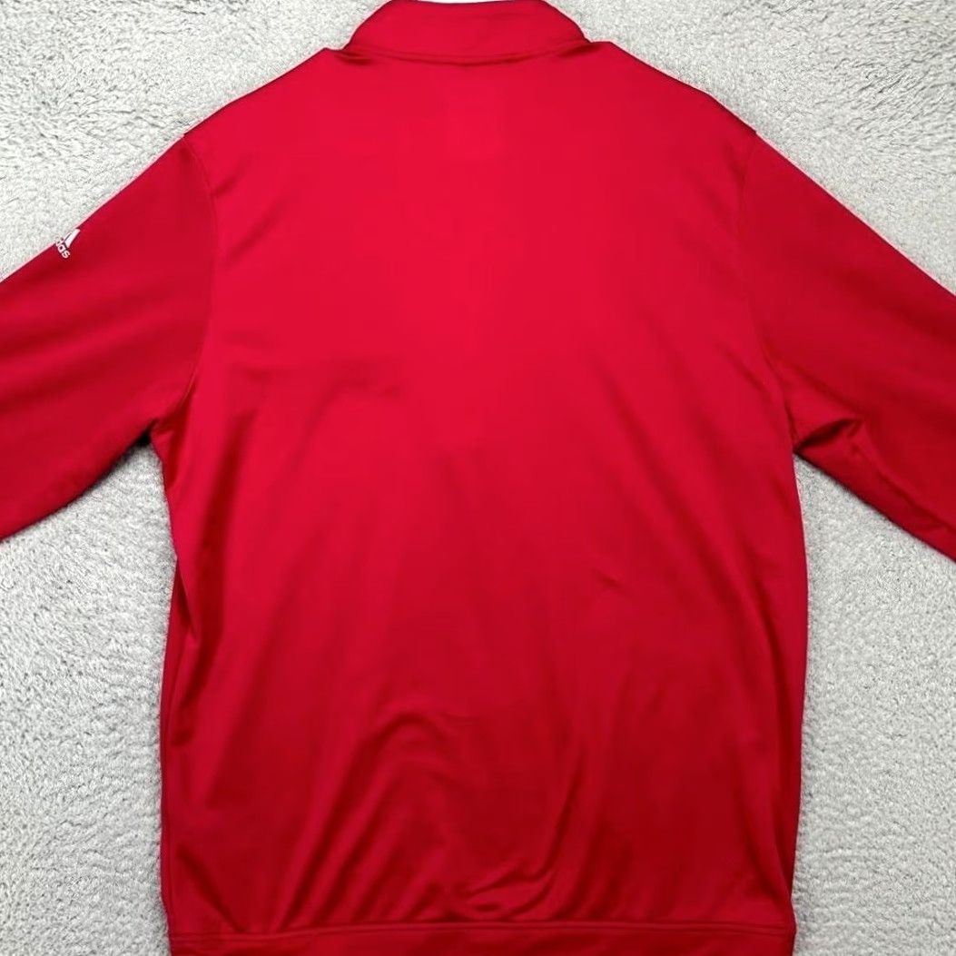 Adidas Adidas Sweatshirt Pullover Mens Large Red Climawarm Quarter Zip Golf Performance Size US L / EU 52-54 / 3 - 4 Thumbnail