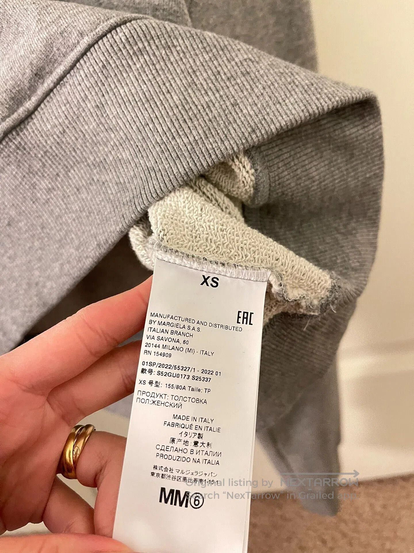 MM6 MM6 Maison Margiela Hooded Sweatshirt. Size XS / US 0-2 / IT 36-38 - 4 Thumbnail