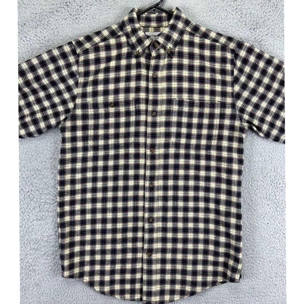 Carhartt Carhartt Flannel Shirt Mens Medium Black Yellow Plaid Button-Down Casual Size US M / EU 48-50 / 2 - 2 Thumbnail