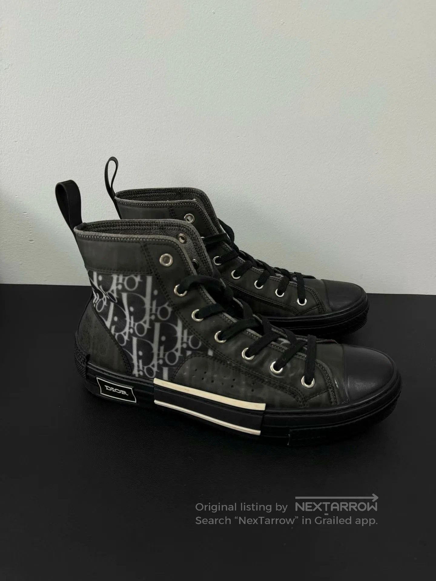 Dior dior b23 black high-top sneakers. Size US 8 / EU 41 - 3 Thumbnail