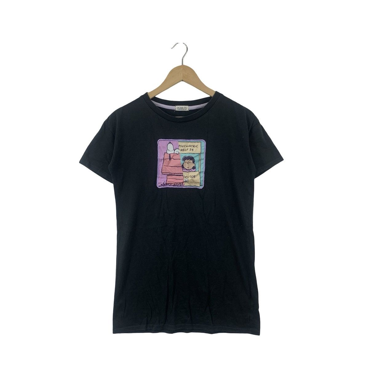 Peanuts Vintage PEANUTS SNOOPY PSYCHIATRIC Graphic T-Shirt Tee Retro Size S / US 4 / IT 40 - 1 Thumbnail