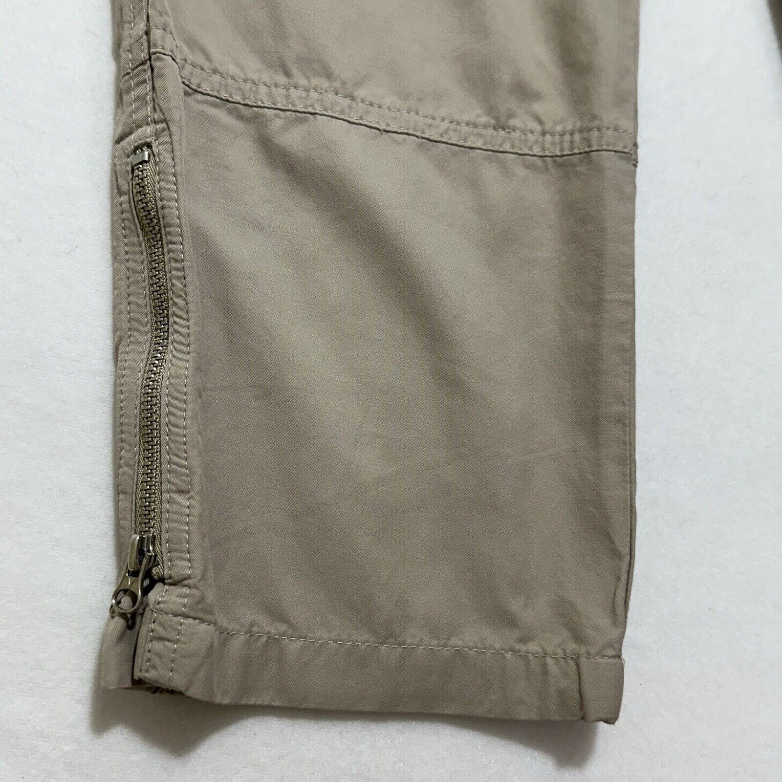 Vince Vince 2 Capri Chino Beige Pants Flat Front Zip Ankles Size 26" / US 2 / IT 38 - 5 Thumbnail