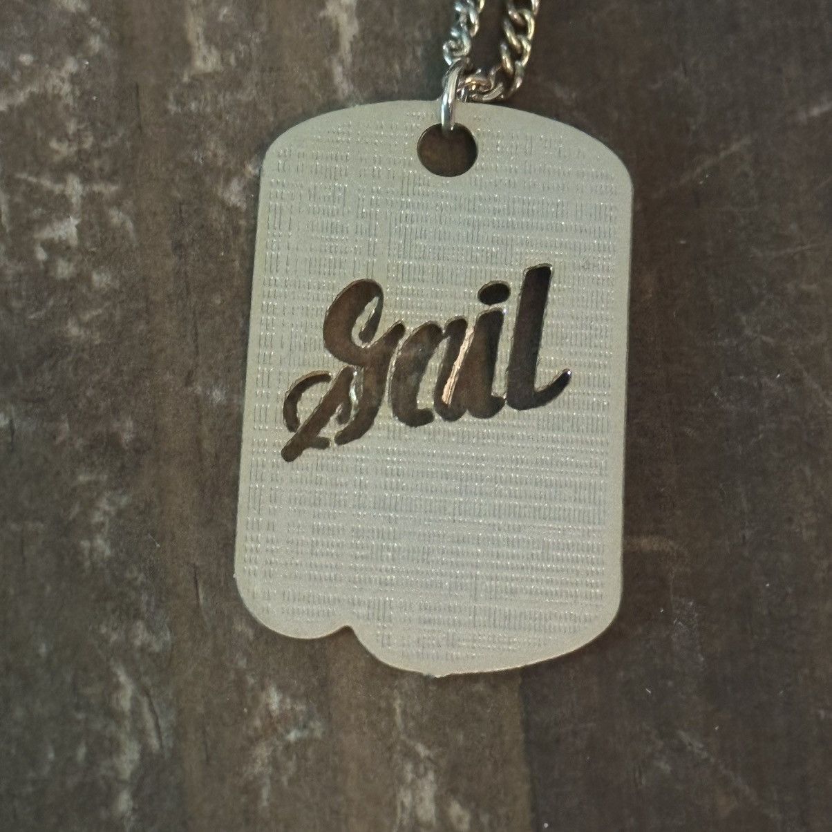 Vintage Vintage AJR gold tone Gail tag pendant necklace Size ONE SIZE - 3 Thumbnail
