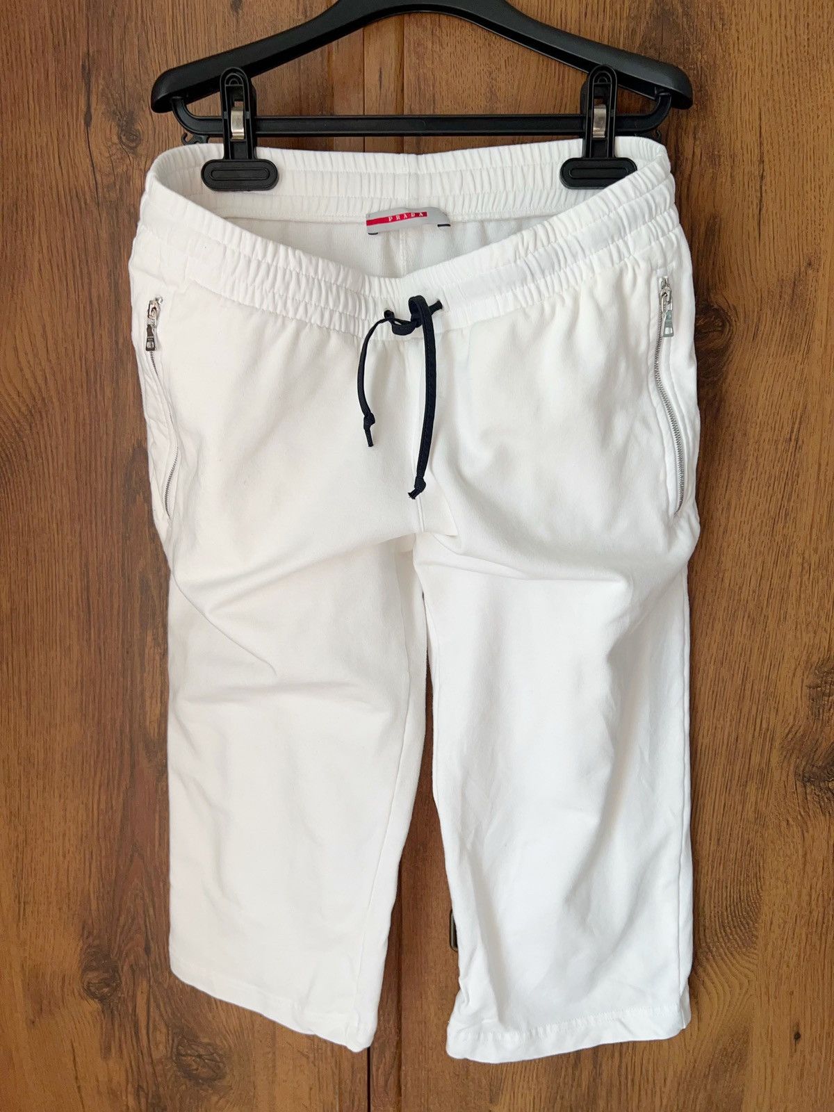 Prada Prada White skinny Shorts Vintage Size US 29 - 4 Thumbnail