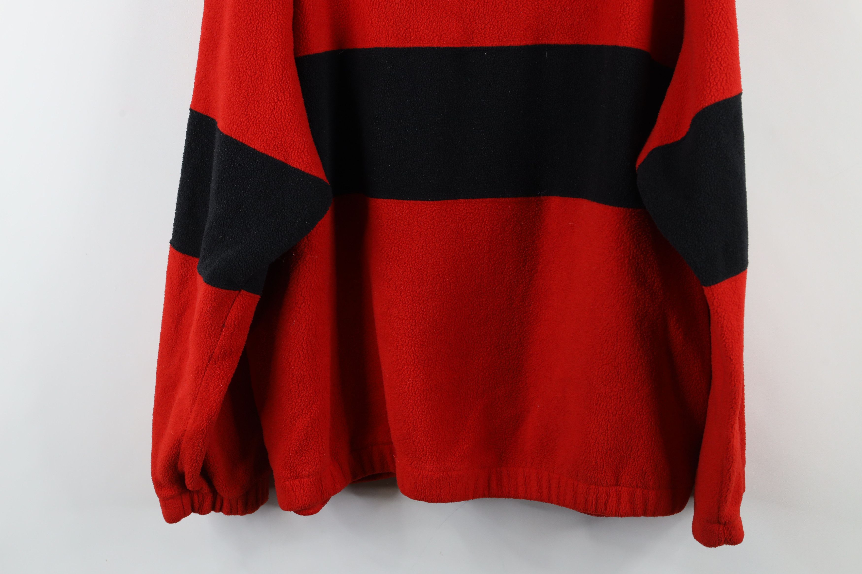 Vintage Vintage 90s Wings Hockey Half Zip Fleece Pullover Sweater Size US L / EU 52-54 / 3 - 10 Thumbnail