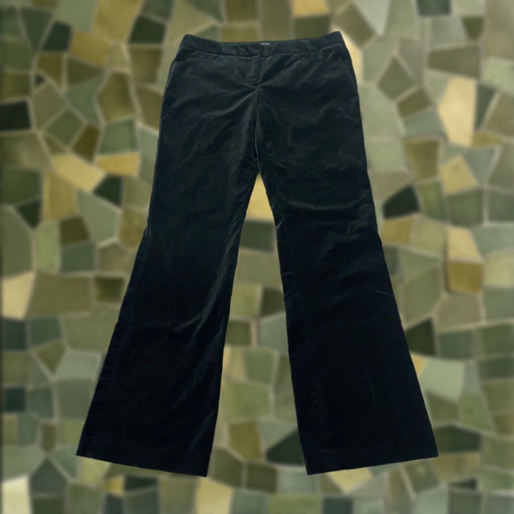 Vintage The Limited Drew Fit Pants Womens Size 6 Black Velour Bootcut Dress Trousers Size 32" / US 10 / IT 46 - 1 Thumbnail