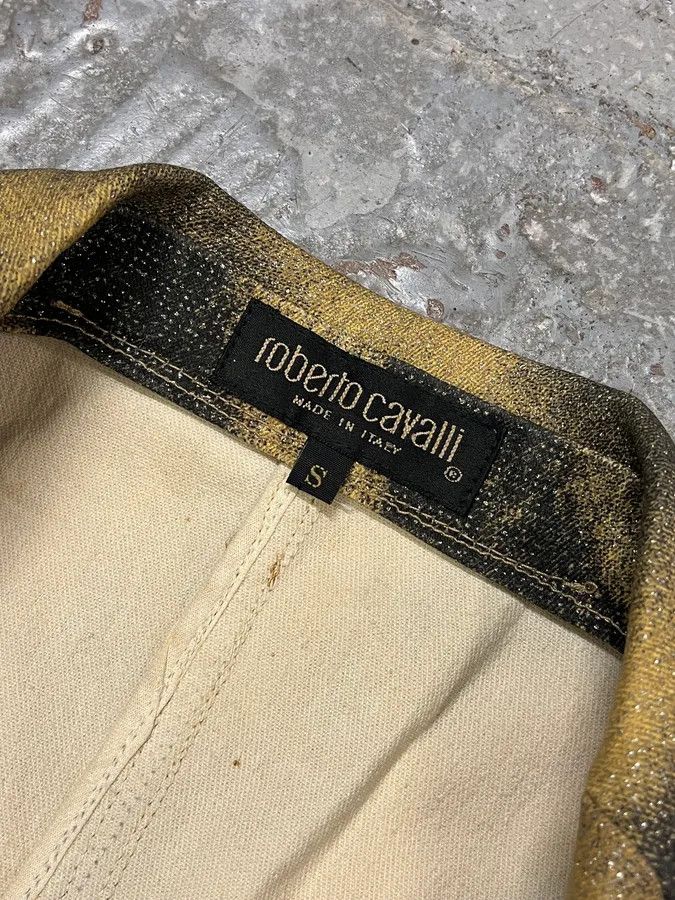 Roberto Cavalli FW2000 Roberto Cavalli Savage Black & Yellow Blazer Jacket Size M / US 6-8 / IT 42-44 - 9 Thumbnail