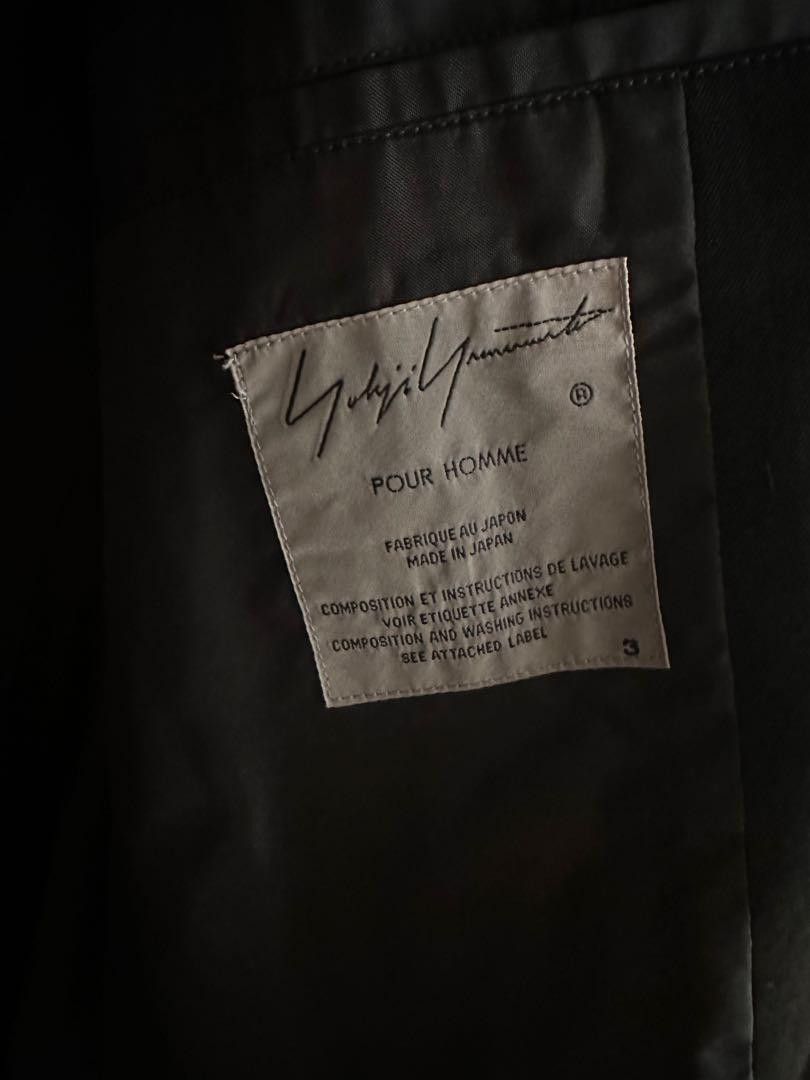 Yohji Yamamoto POUR HOMME Deformation Collar Print Jacket HK-J53-126 Size US L / EU 52-54 / 3 - 5 Thumbnail