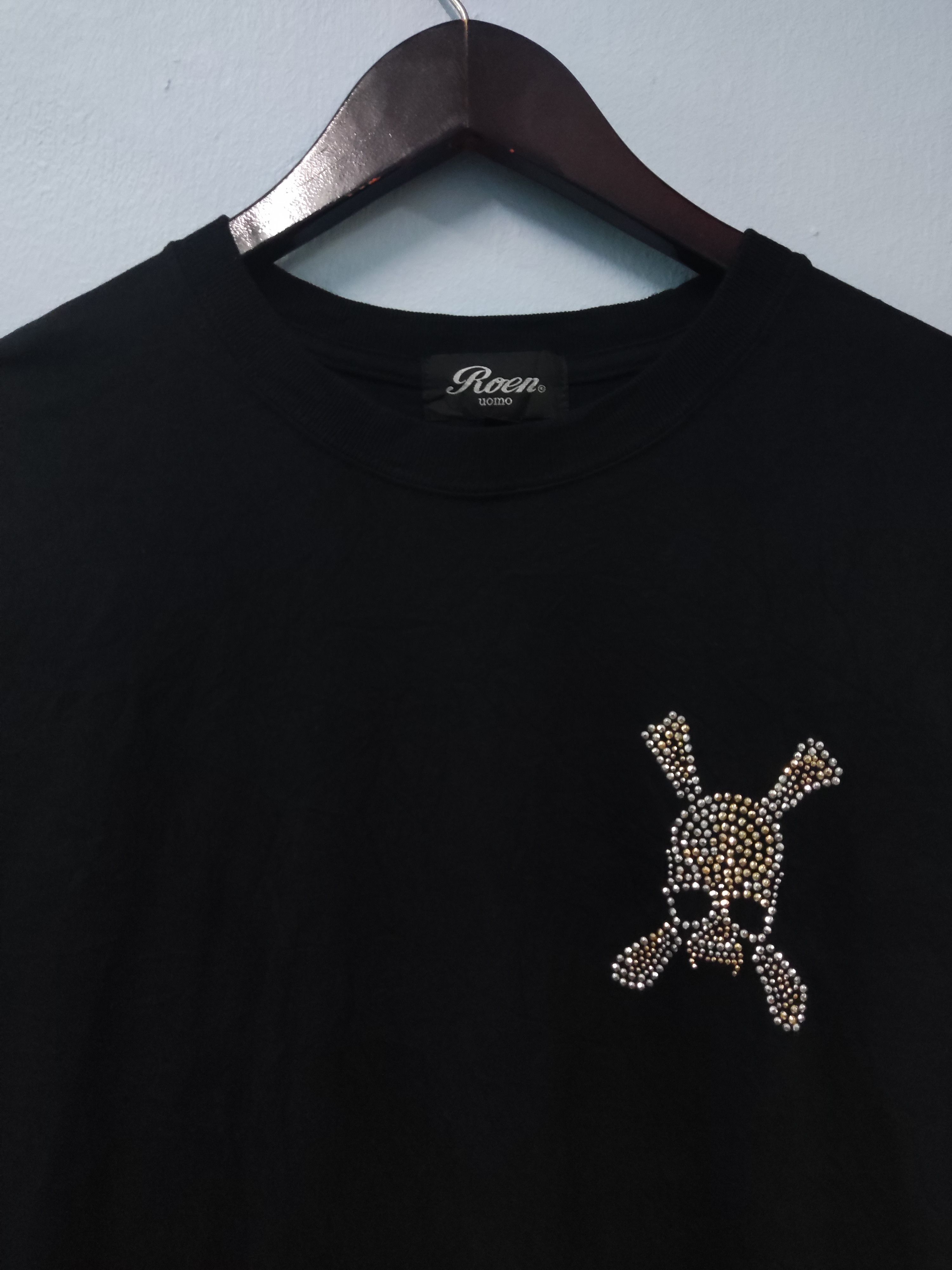 Japanese Brand Roen Uomo Skeleton Glitter Women Long sleeve T shirt Size XL / US 12-14 / IT 48-50 - 4 Thumbnail