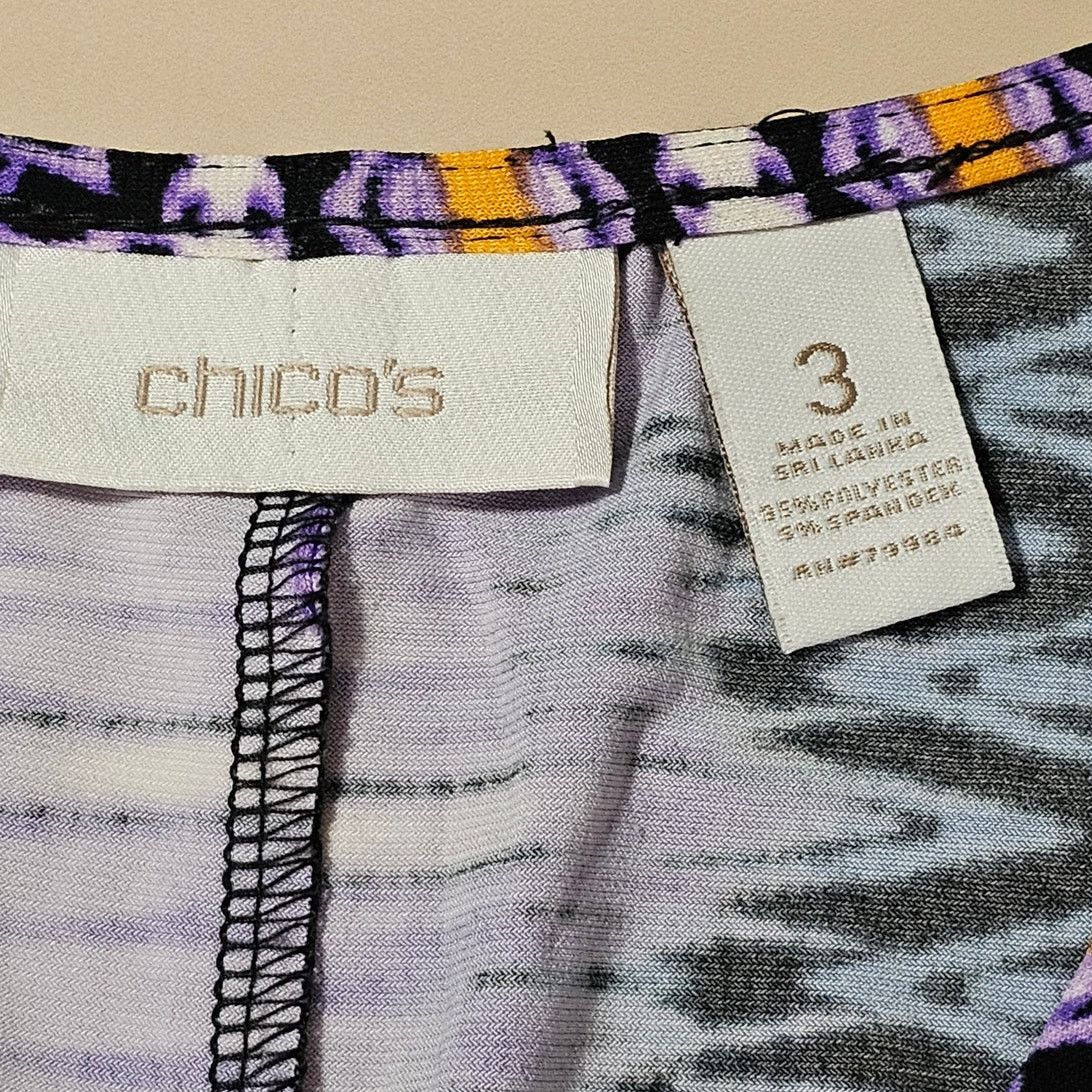 Chicos EUC Chico's Sleeveless Slinky Asymmetric Maxi Dress 3 XL 16 Size XL / US 12-14 / IT 48-50 - 9 Thumbnail