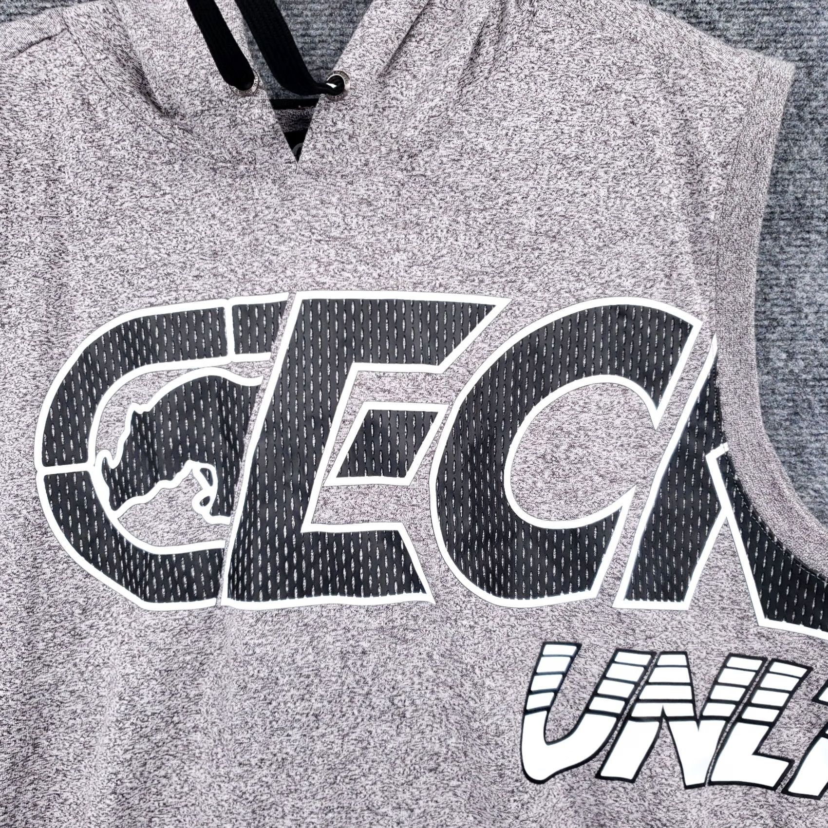 Ecko Unltd. Ecko Unltd Hoodie Mens L Gray Pullover Graphic Gym Sleeveless Drawstring Size US L / EU 52-54 / 3 - 4 Thumbnail