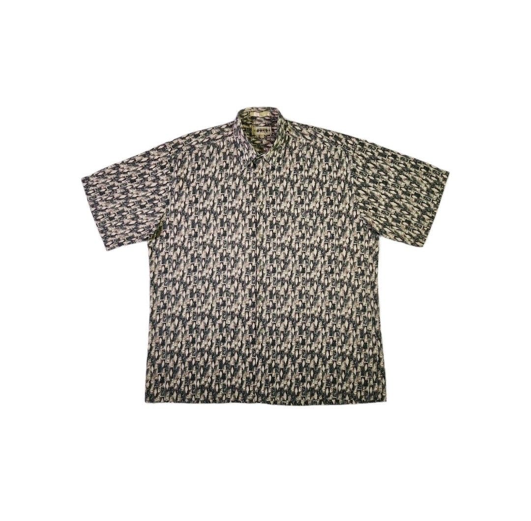 Campia Moda Campia Moda VINTAGE Shirt Large Short Sleeve Geometric Size US L / EU 52-54 / 3 - 1 Thumbnail