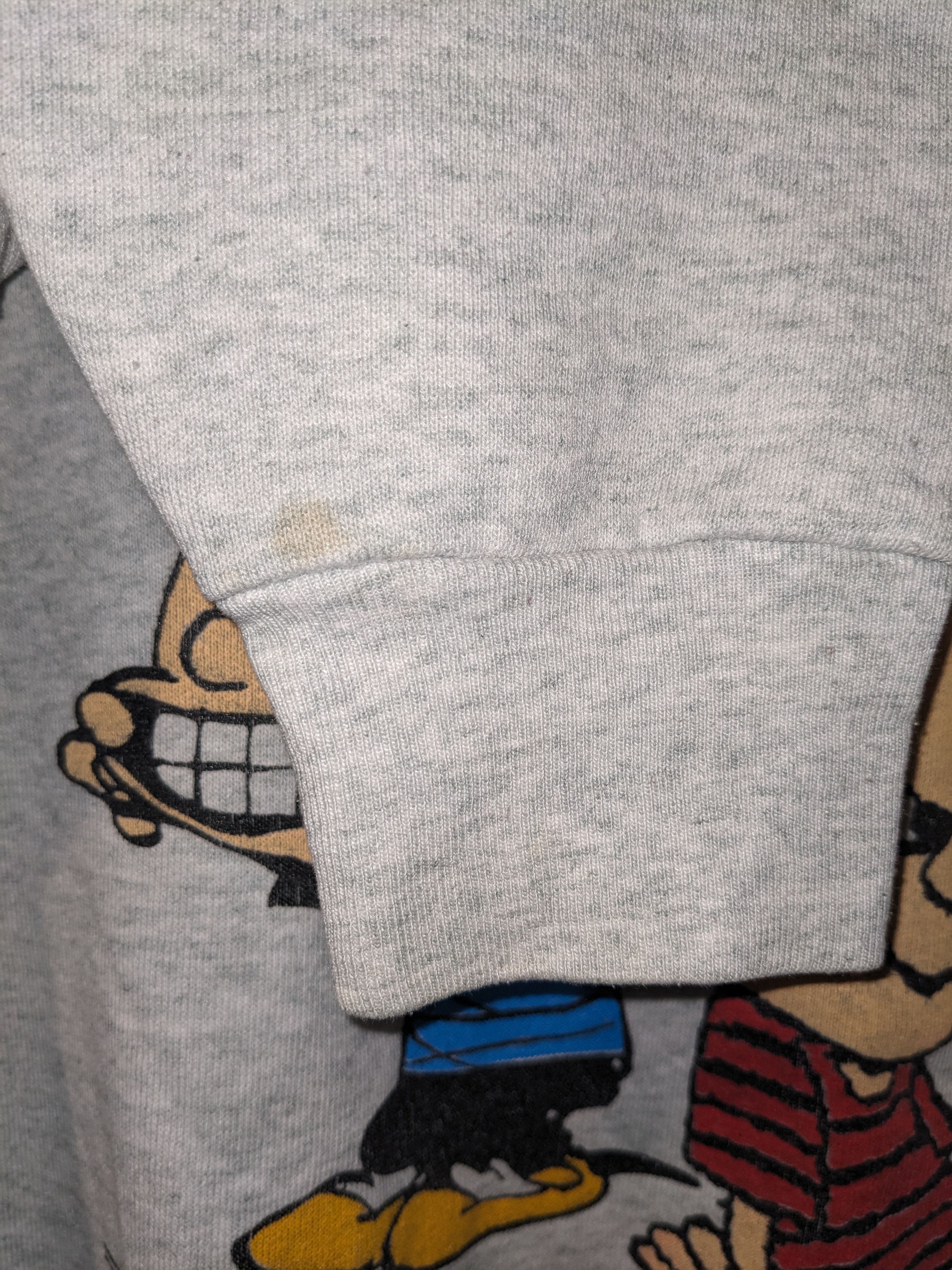 Cartoon Network × Fruit Of The Loom × Vintage Vintage 90s Calvin and Hobbes Every Day Life Sweatshirt Size US XL / EU 56 / 4 - 4 Thumbnail