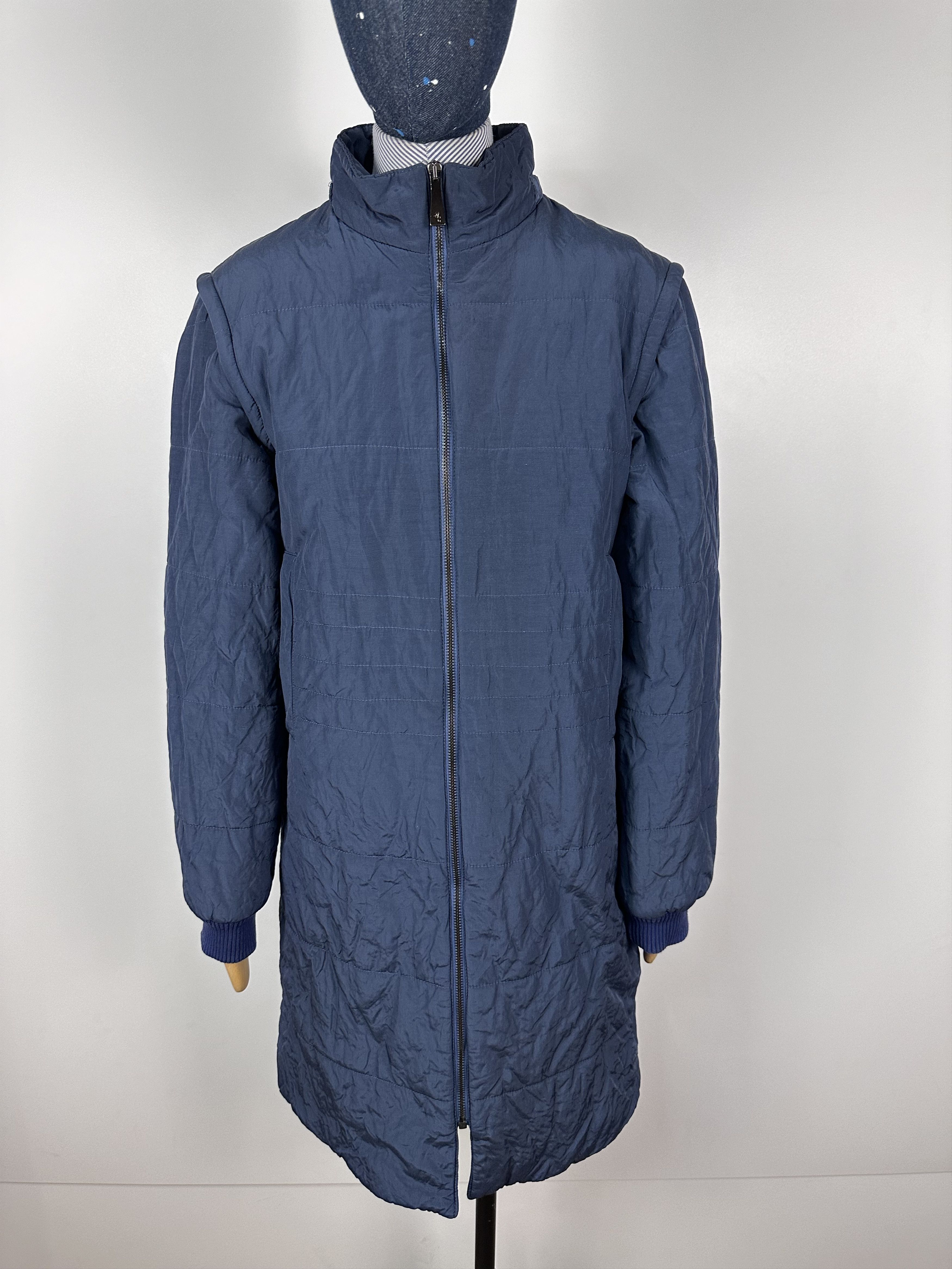 Versace × Vintage Versace Jeans Couture Long Jacket Vest Nylon Blue Size XS Size XS / US 0-2 / IT 36-38 - 2 Thumbnail