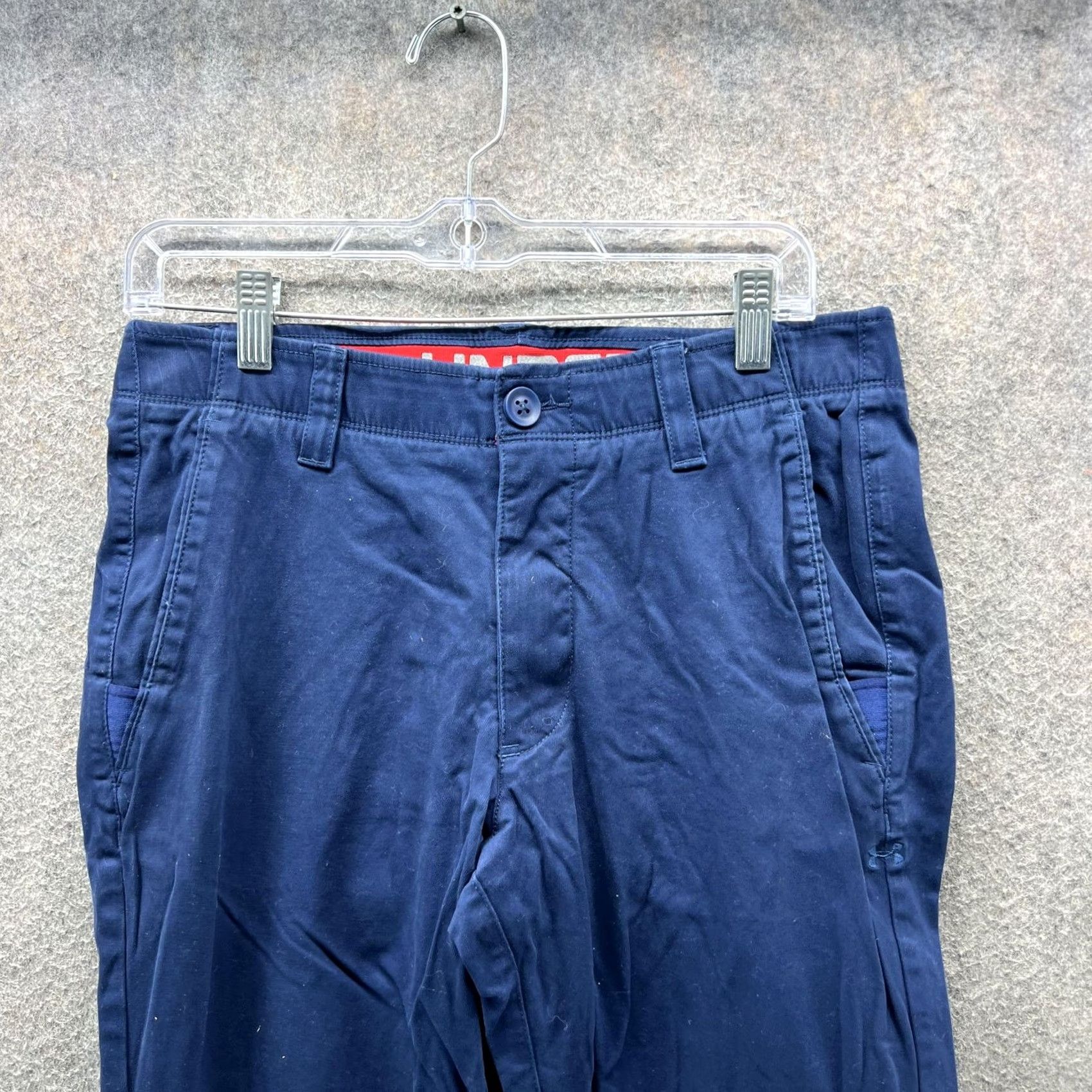 Under Armour Under Armour Pants Mens 32x30 Blue Golf Chino Woven Performance Casual Pants Mens 32 Regular Navy Size US 32 / EU 48 - 5 Thumbnail