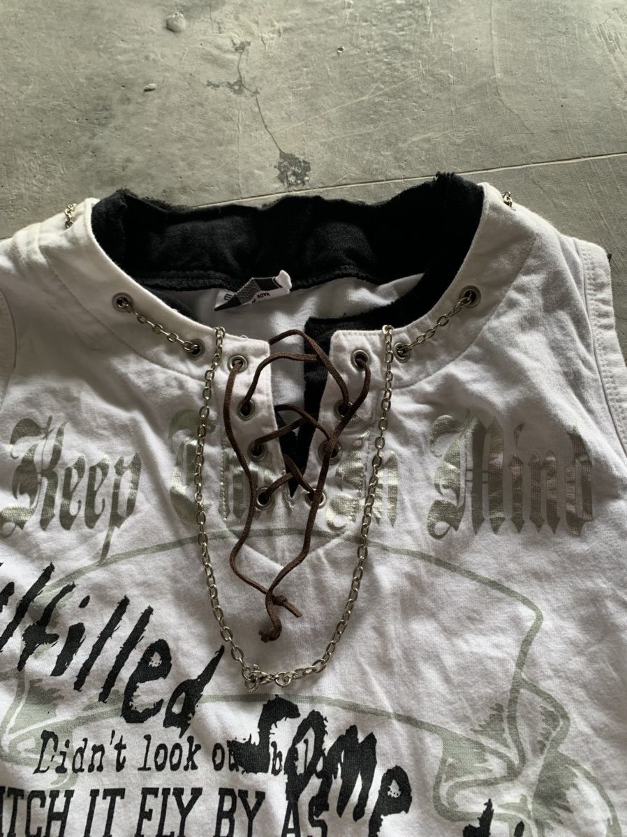 Hysteric Glamour crazy y2k poem euphuistic punk style chain collar design Size US M / EU 48-50 / 2 - 3 Thumbnail