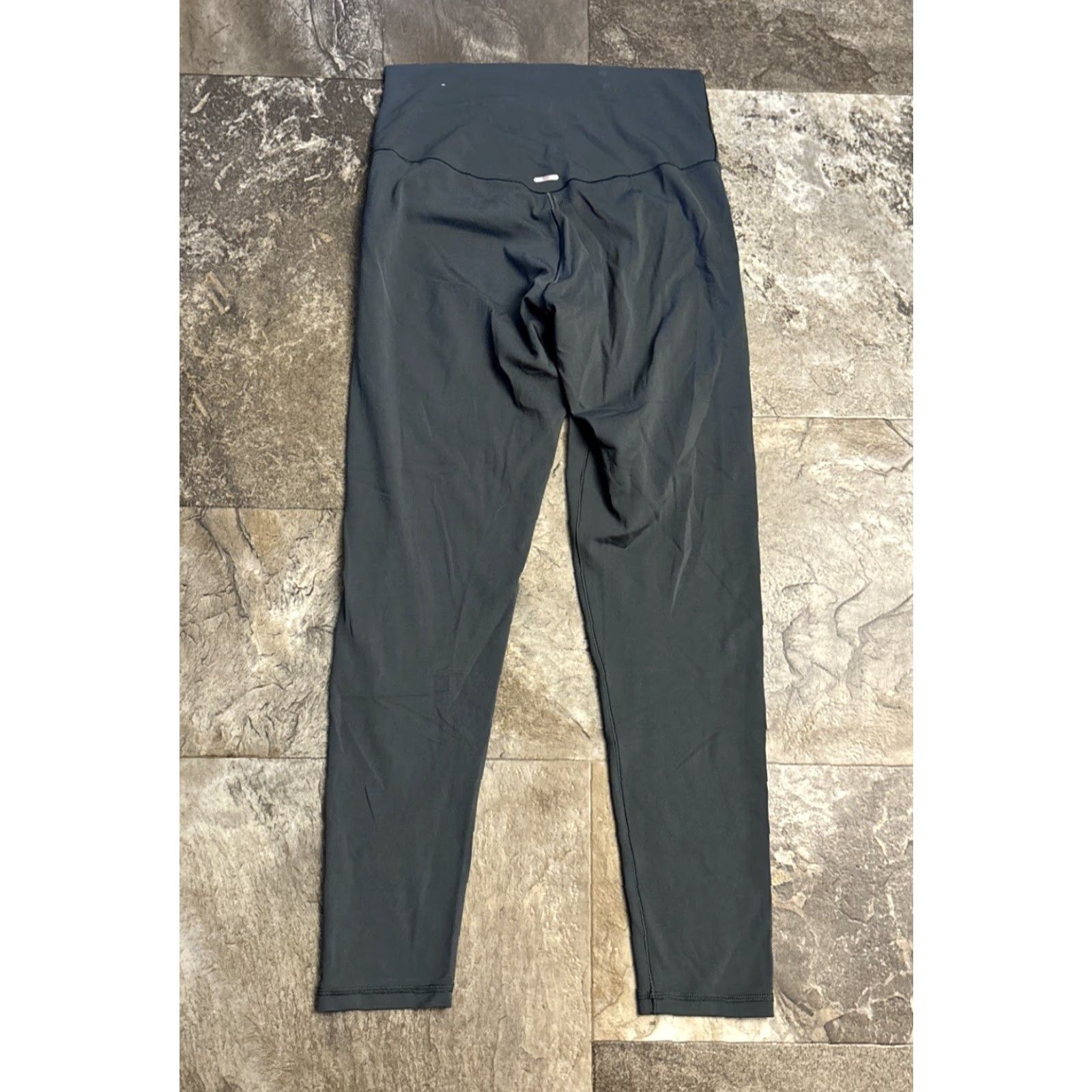 Vintage Aerie Leggings Womens Long Stretch Stitch Green Large High Rise 28 In Inseam 28.5 in Knit Activewear Size 36" / US 14 / IT 50 - 2 Thumbnail